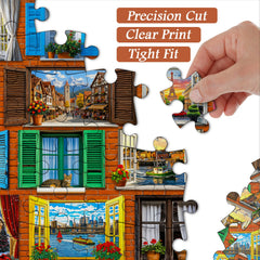Welt durch Fenster Puzzle 1000 Teile