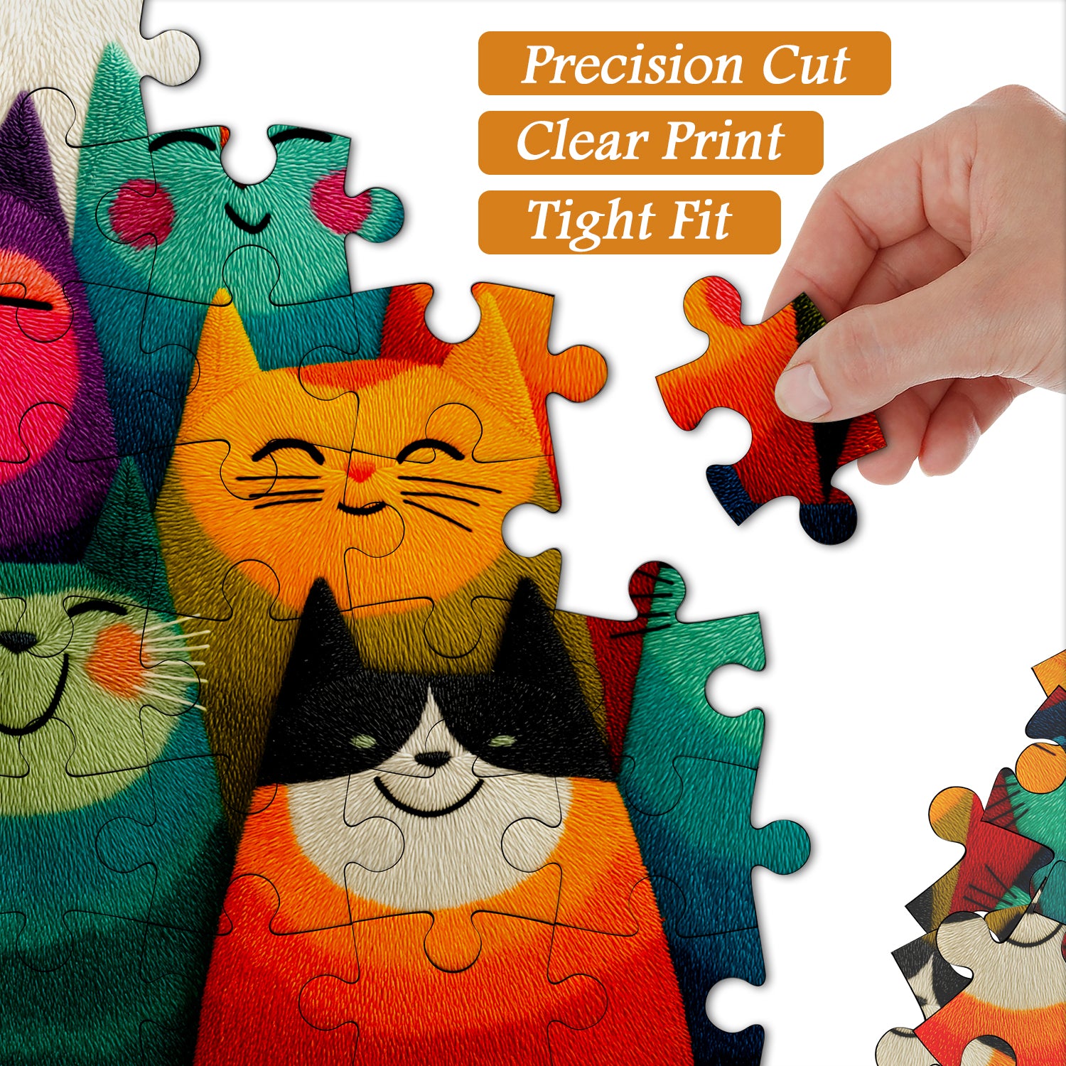 Colorful Cats Jigsaw Puzzle 1000 Pieces
