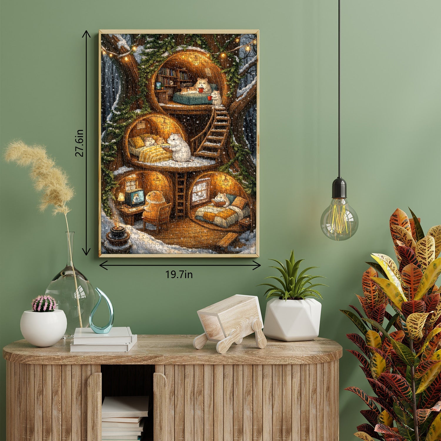 Cozy Mouse Hut Jigsaw Puzzle 1000 Pieces