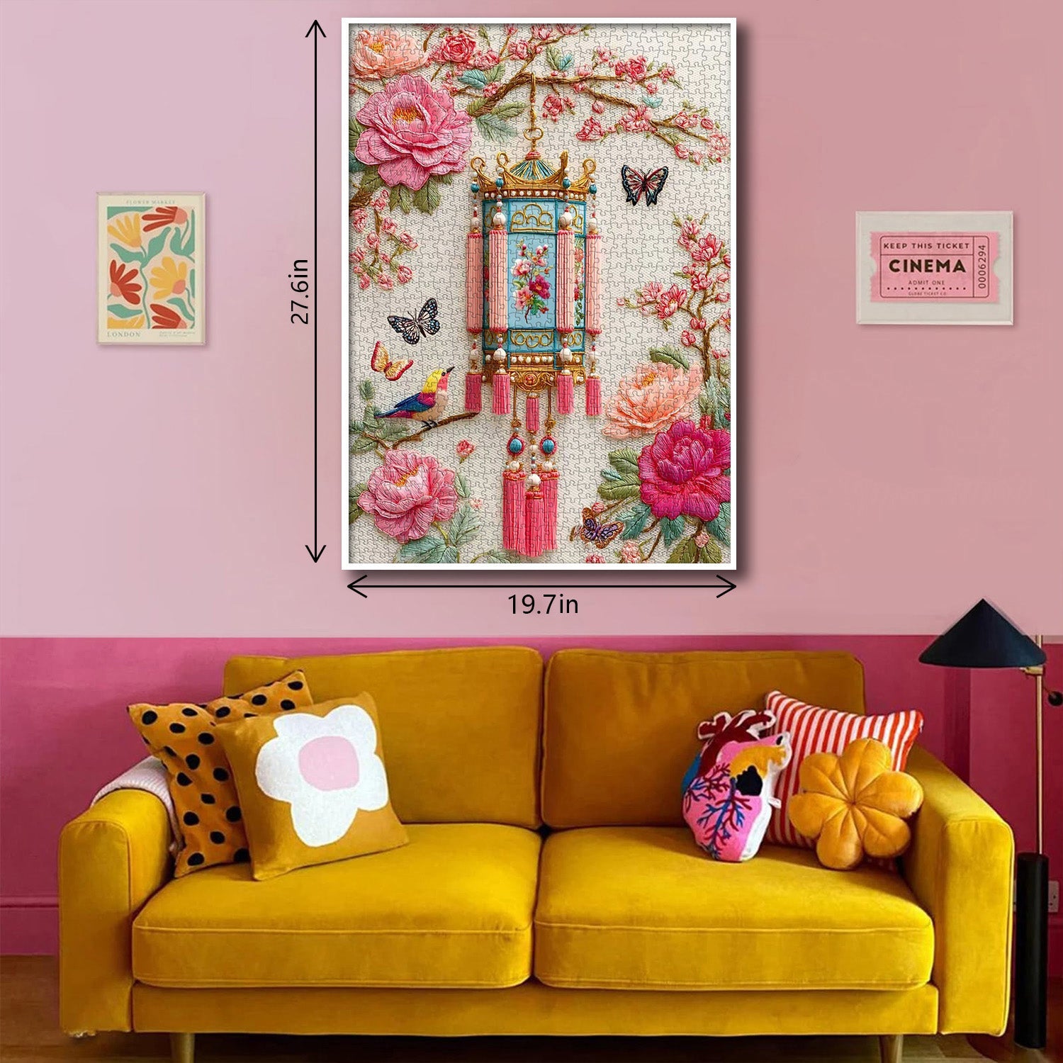 Puzzle con lanterna ricamata, 1000 pezzi