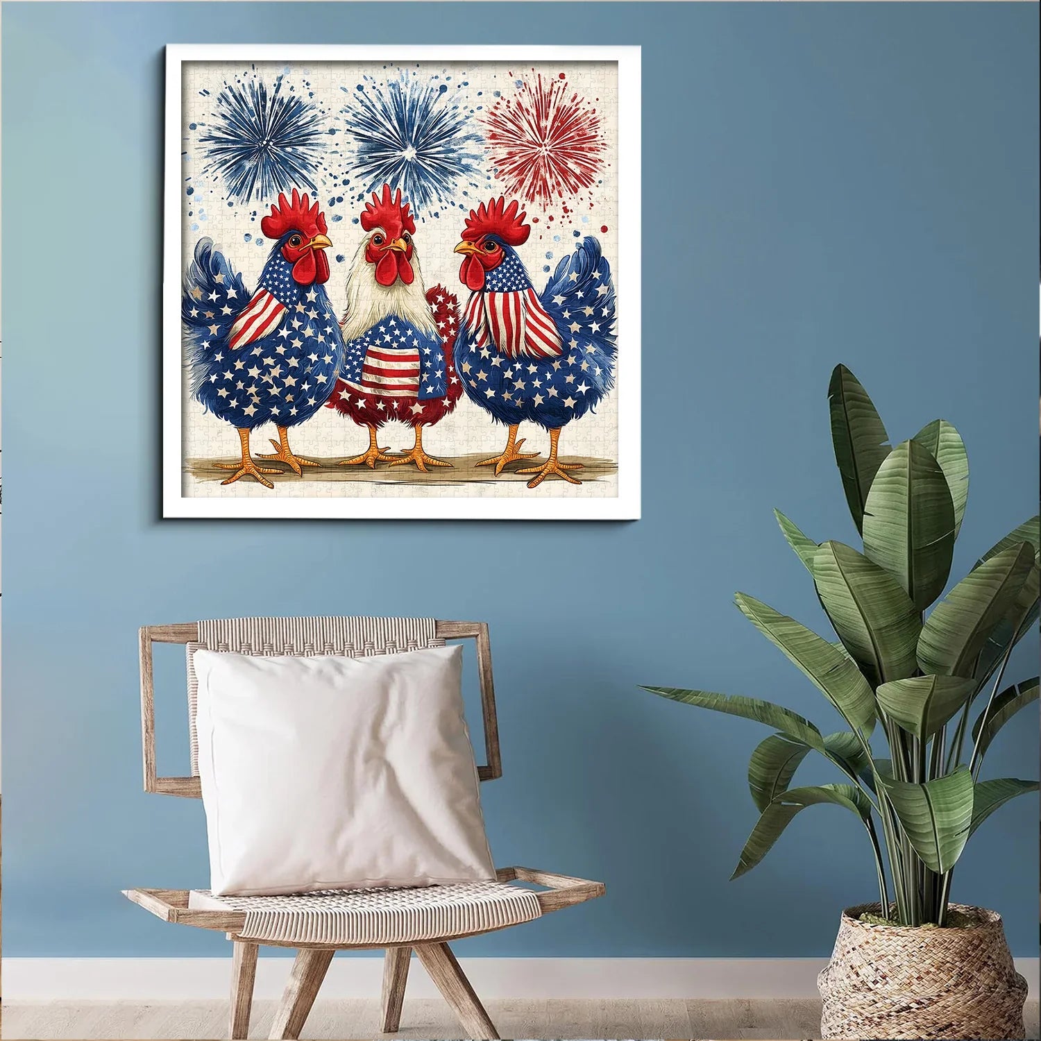 Puzzle Galli Patriottici 1000 Pezzi