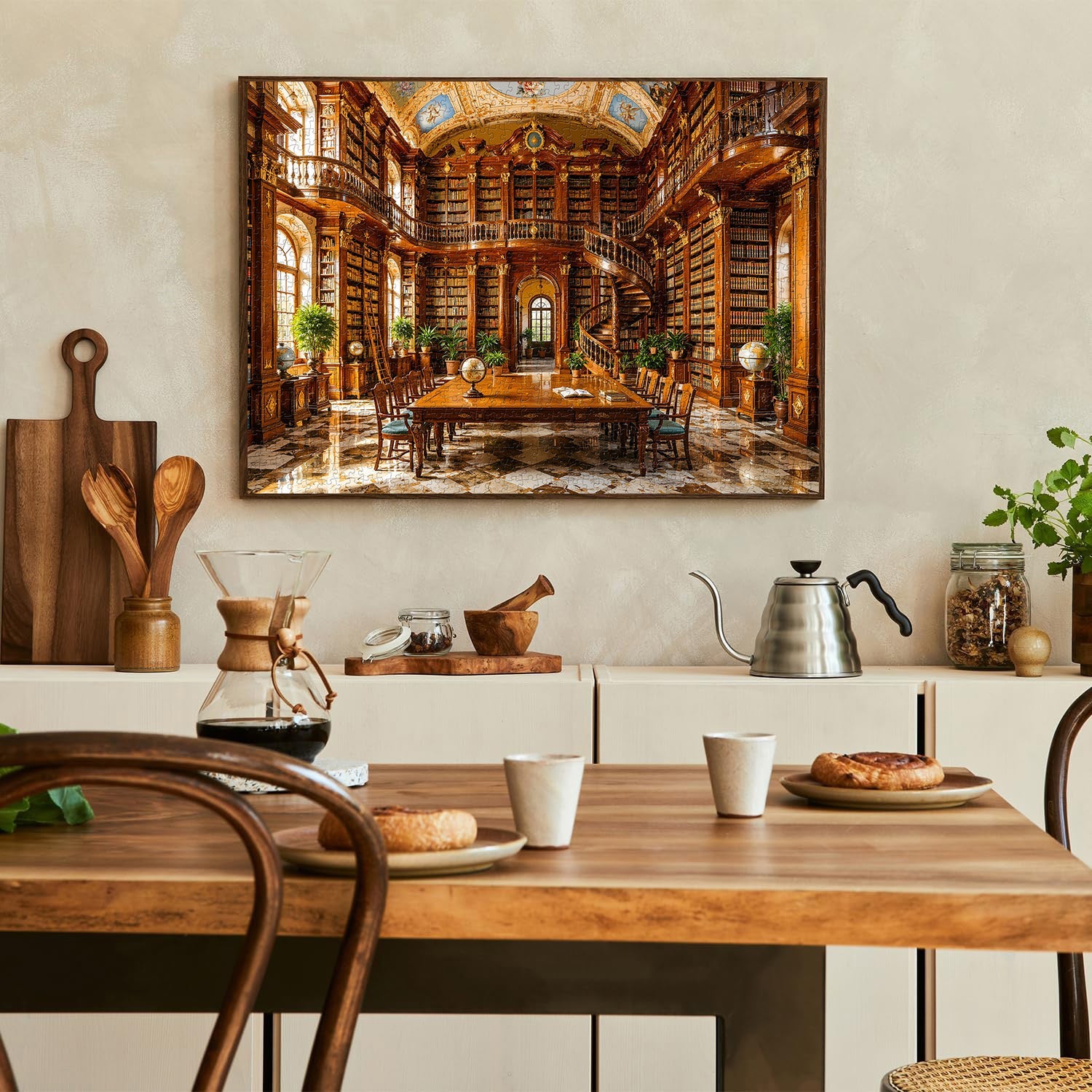 Retro Reading Room Jigsaw Puzzle 1000 Pieces