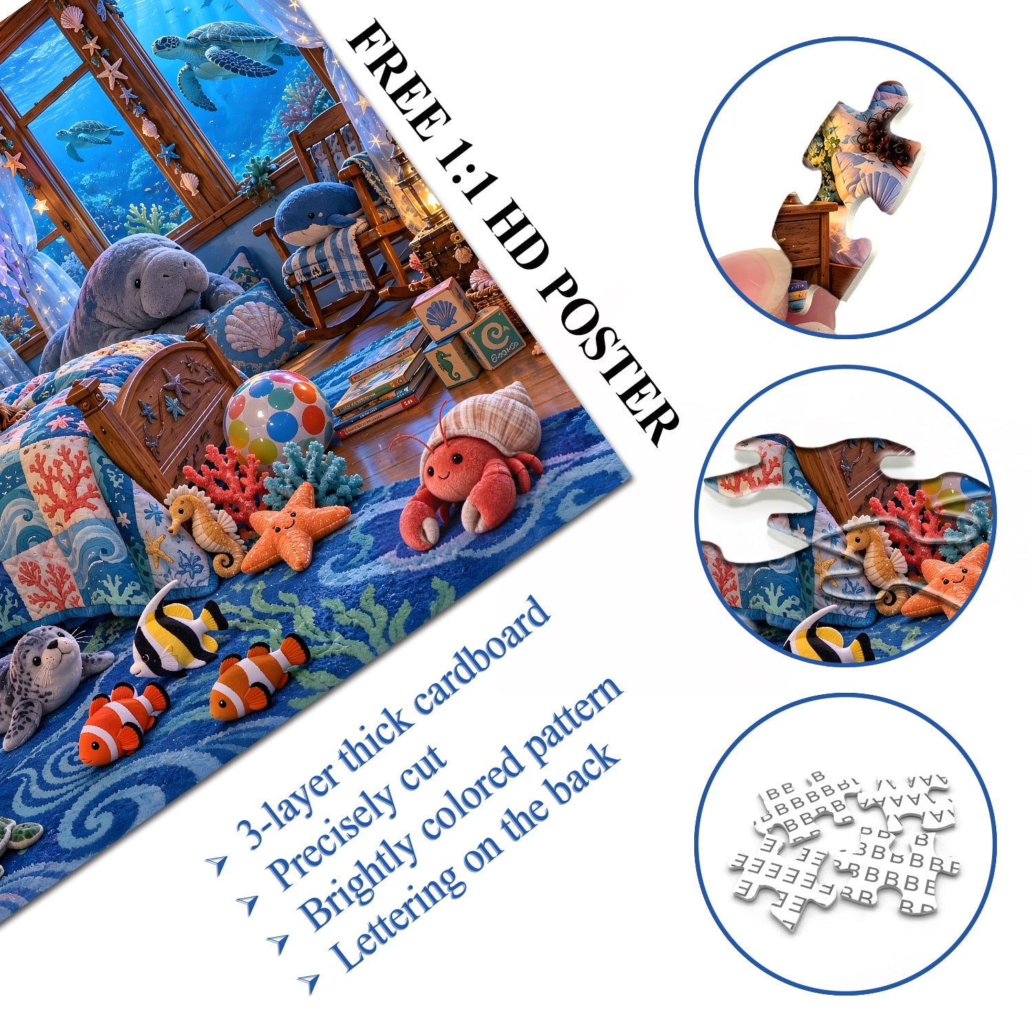 Dreamy Ocean Bedroom Jigsaw Puzzle 1000 Pieces