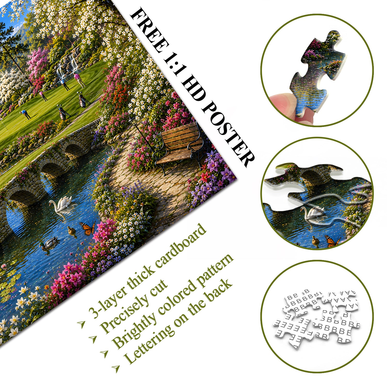 Lakeside Golf Paradise Jigsaw Puzzle 1000 Pieces