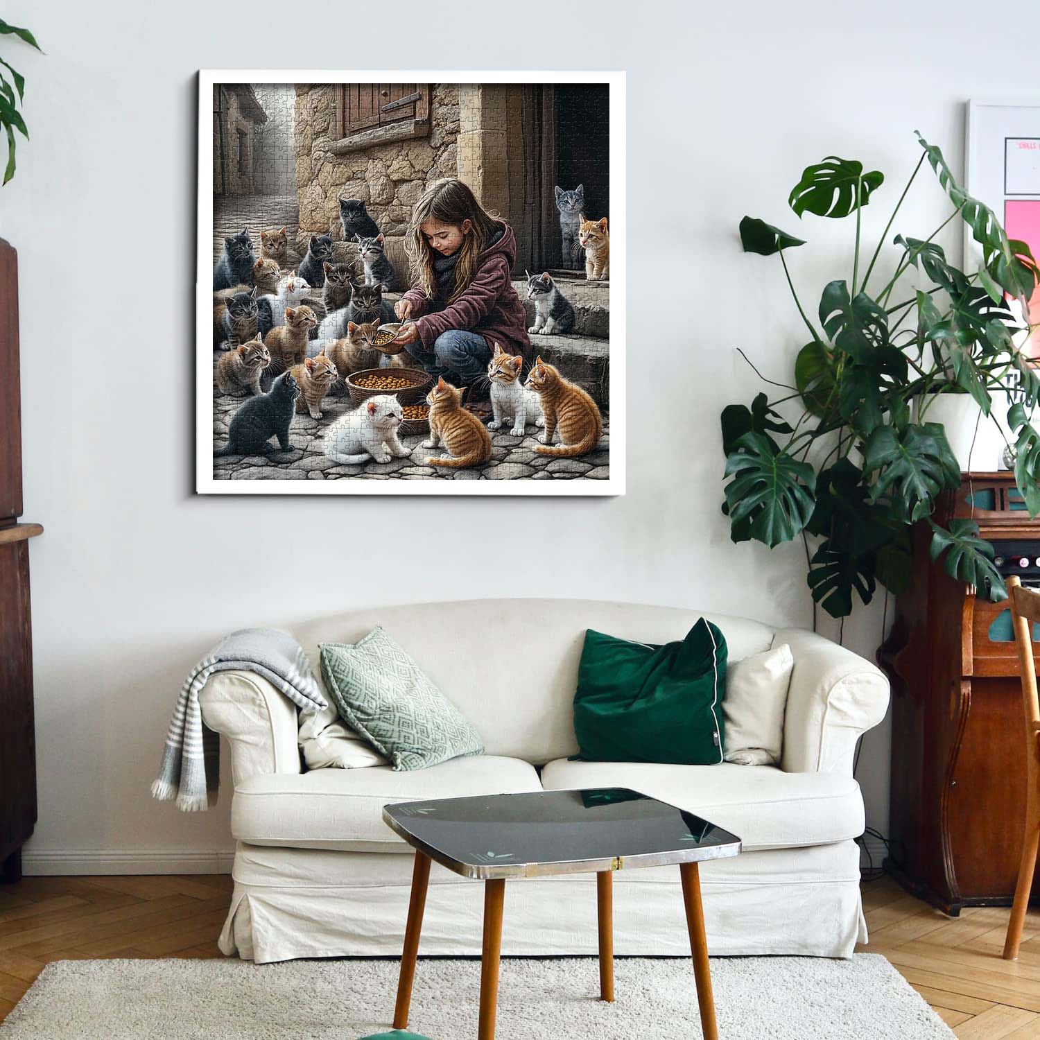 Kittens' Mealtime Jigsaw Puzzle 1000 Pieces