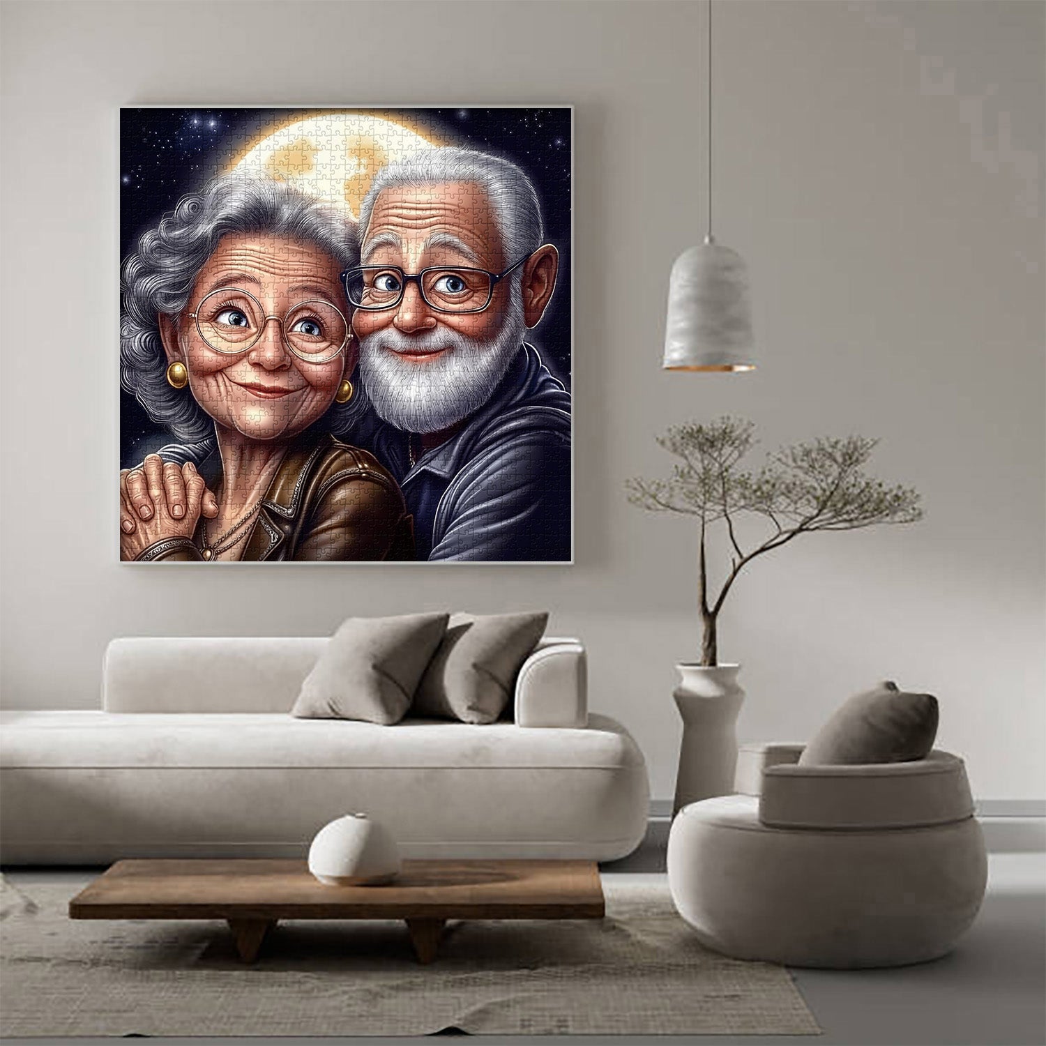 Puzzle Silver Hair Embrace 1000 pièces