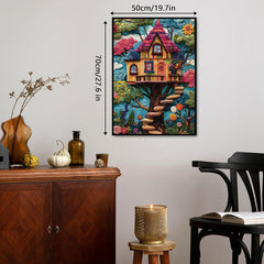 Puzzles en puzzle Treehouse art matelassé 1000 pièces