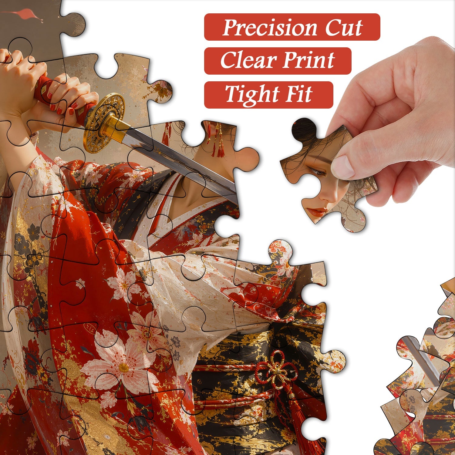 Sakura Katana Lady Jigsaw Puzzle 1000 Pieces