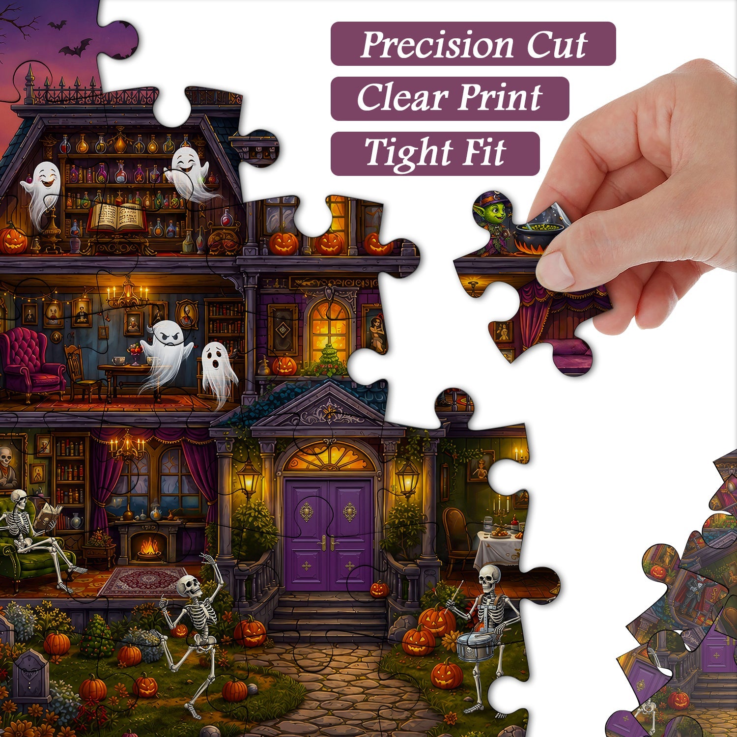 Halloween Haunted Mansion Jigsaw Puzzle 1000 Piece