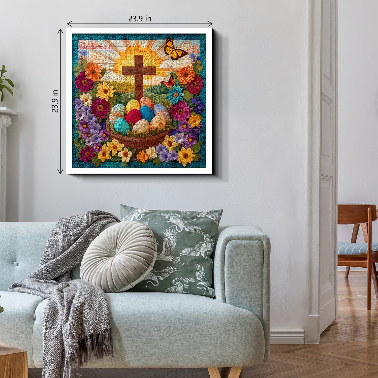 Puzzle Oeufs de Pâques et Croix 1000 pièces