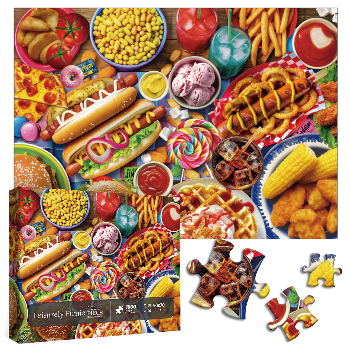 Leisurely Picnic Jigsaw Puzzles 1000 Pieces