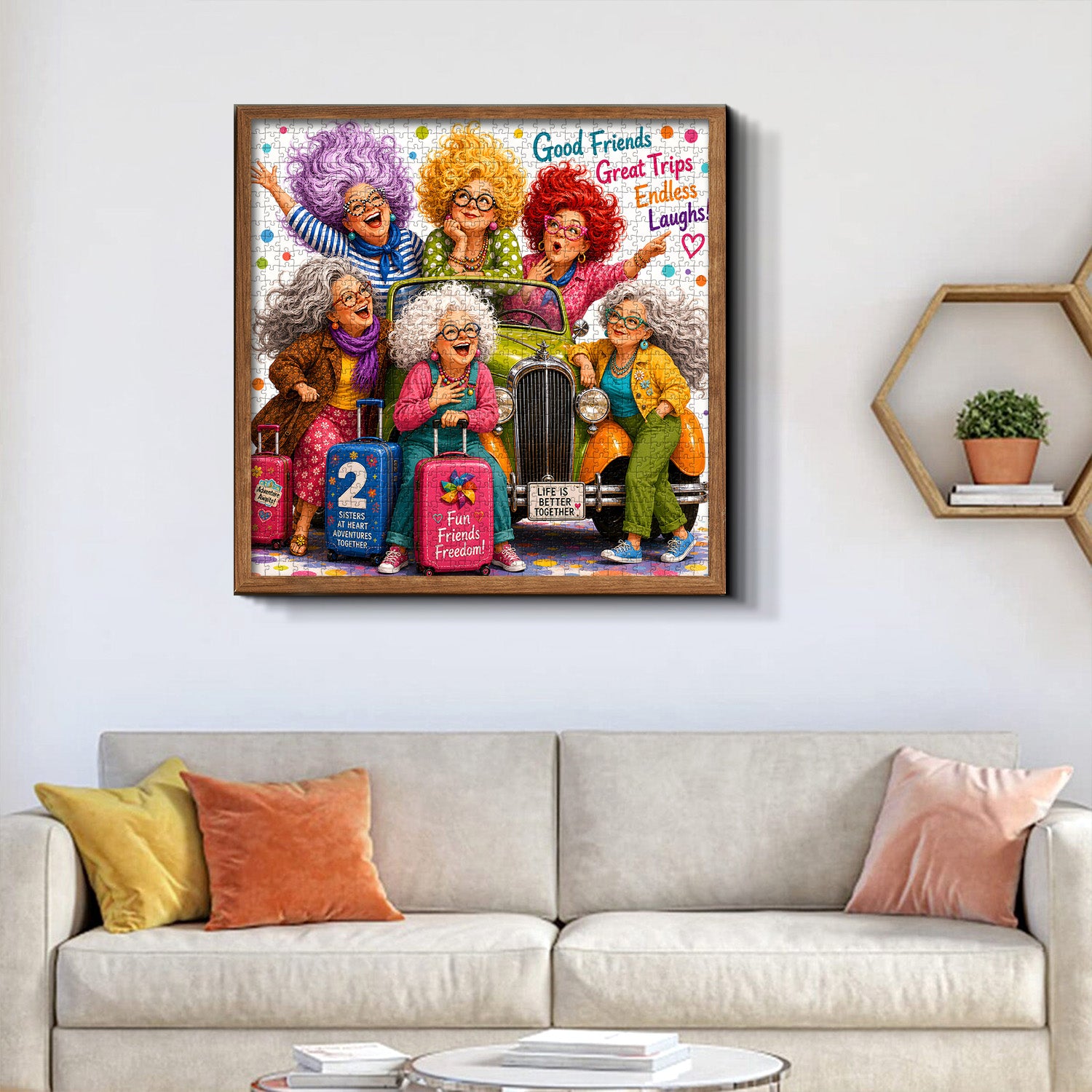 Friends Fun Trip Jigsaw Puzzle 1000 Pieces