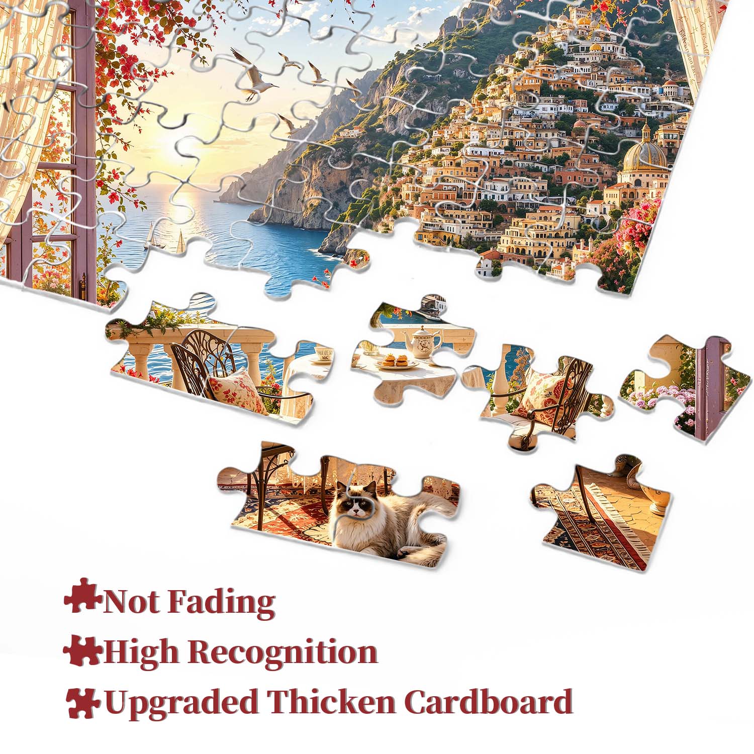 Golden Ocean Veranda Jigsaw Puzzle 1000 Pieces