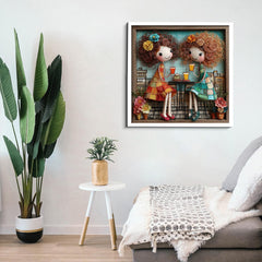 Sisters' Afternoon Tea Jigsaw Puzzle 1000 Pieces