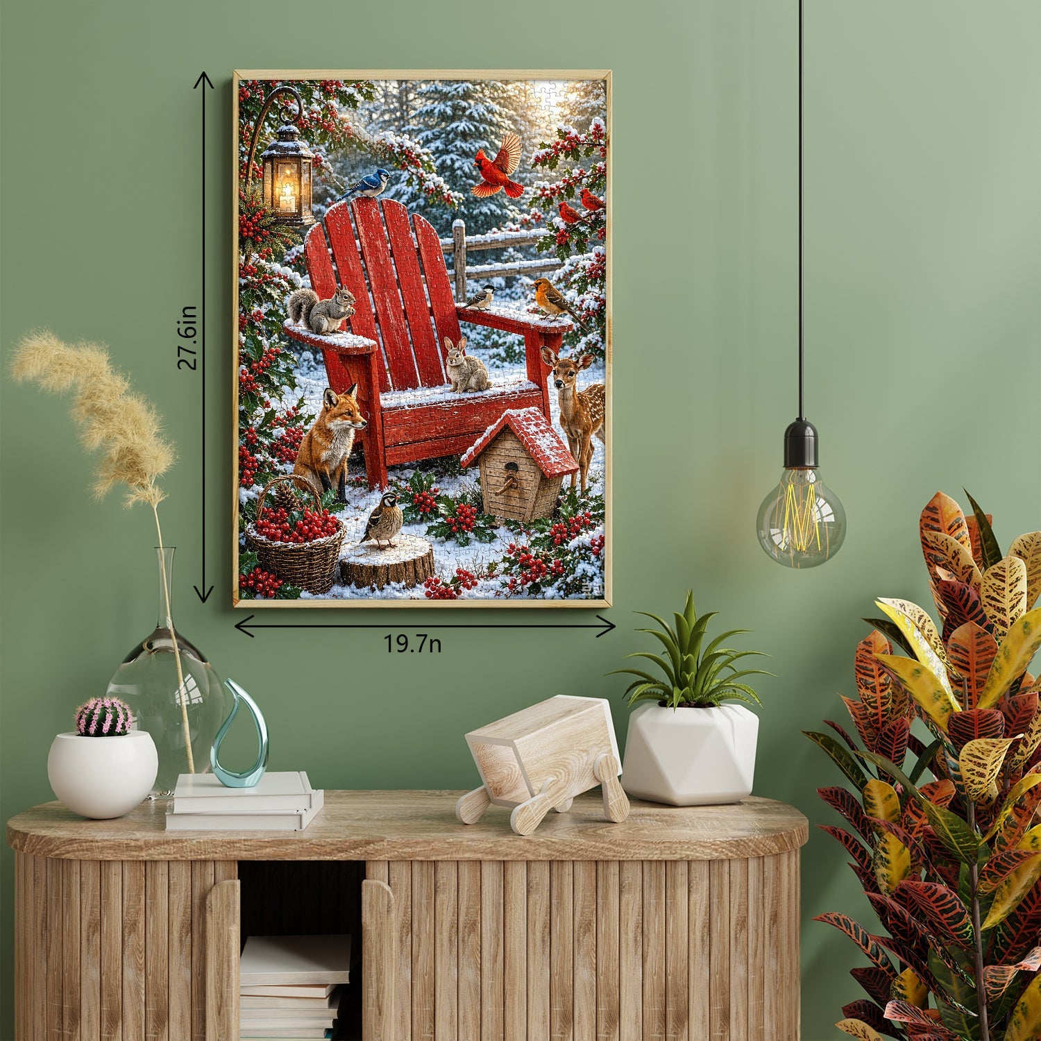 Snowy Forest Friends Jigsaw Puzzle 1000 Pieces