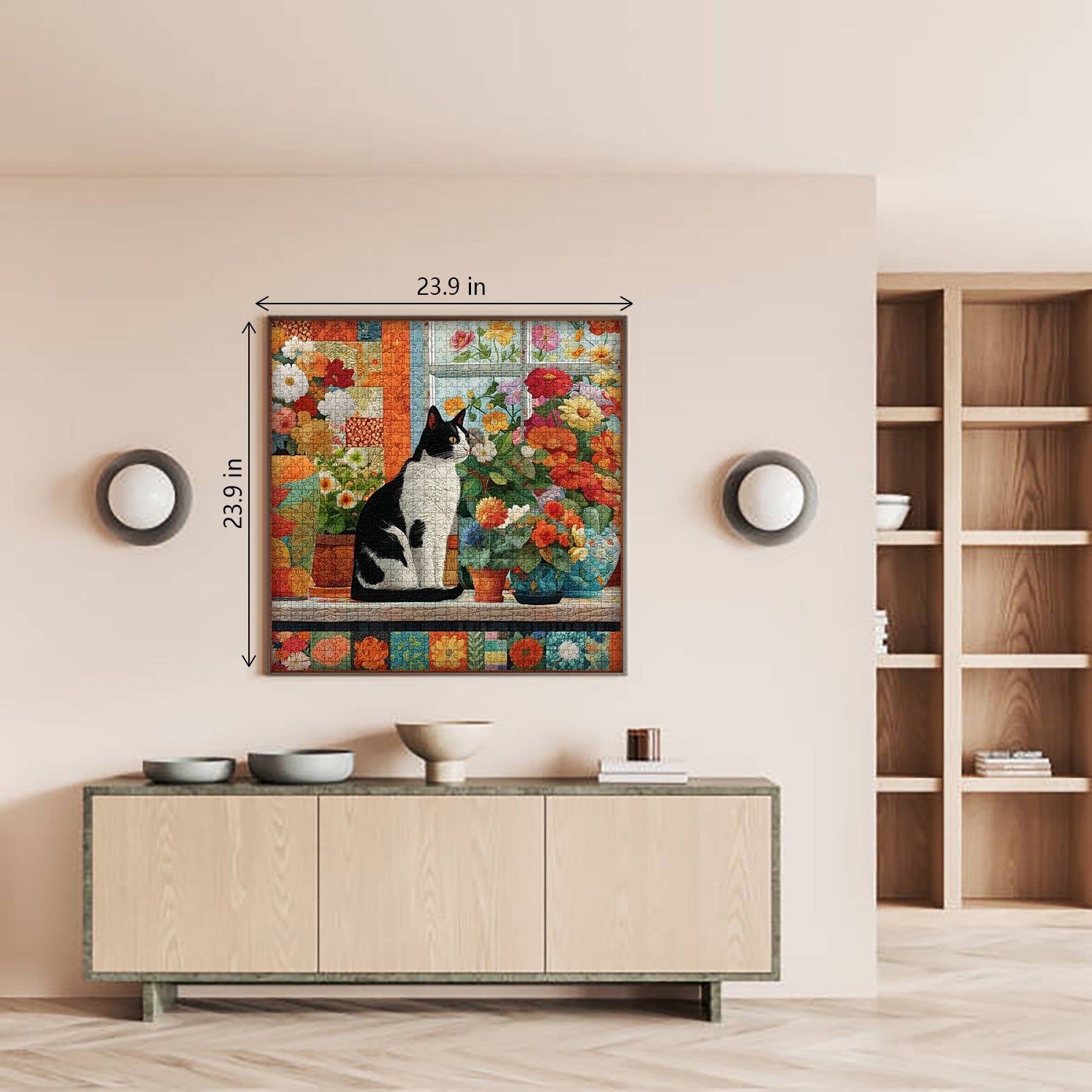 Quilted Cat Jigsaw Puzzle 1000 Pieces