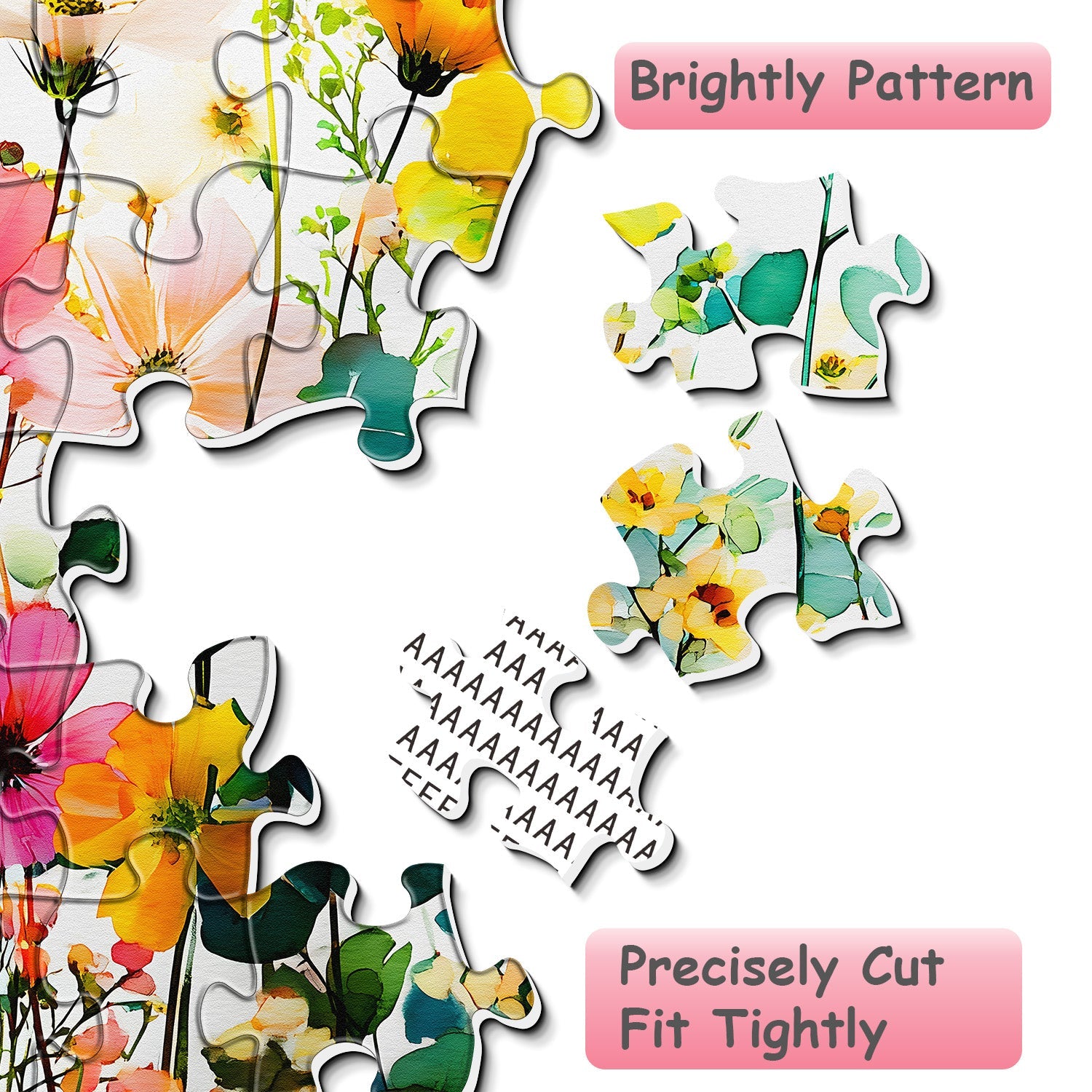 Pastel Wildflowers Jigsaw Puzzle 1000 Pieces