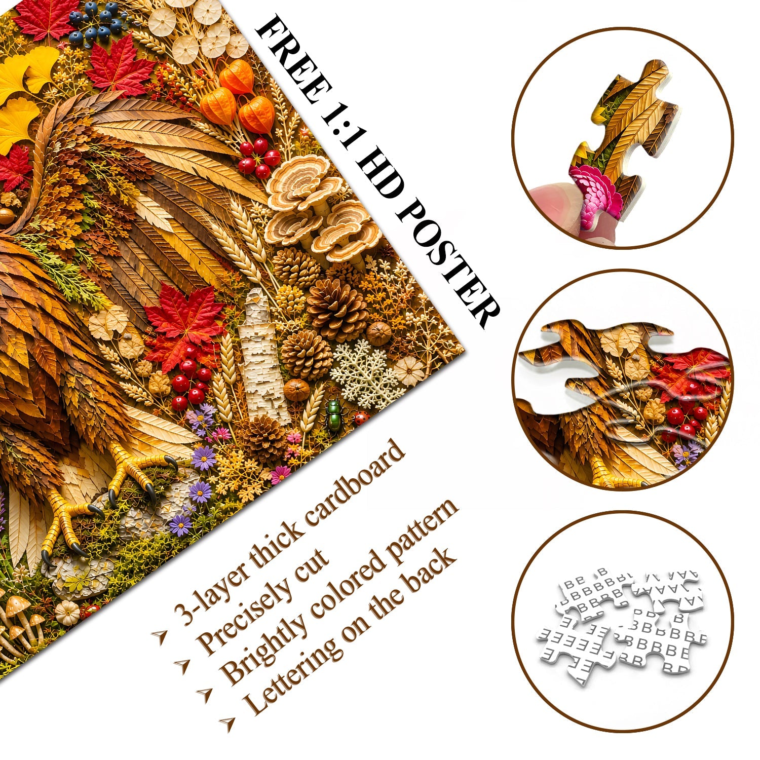 Dual-Season Eagle Jigsaw Puzzle 1000 Pieces