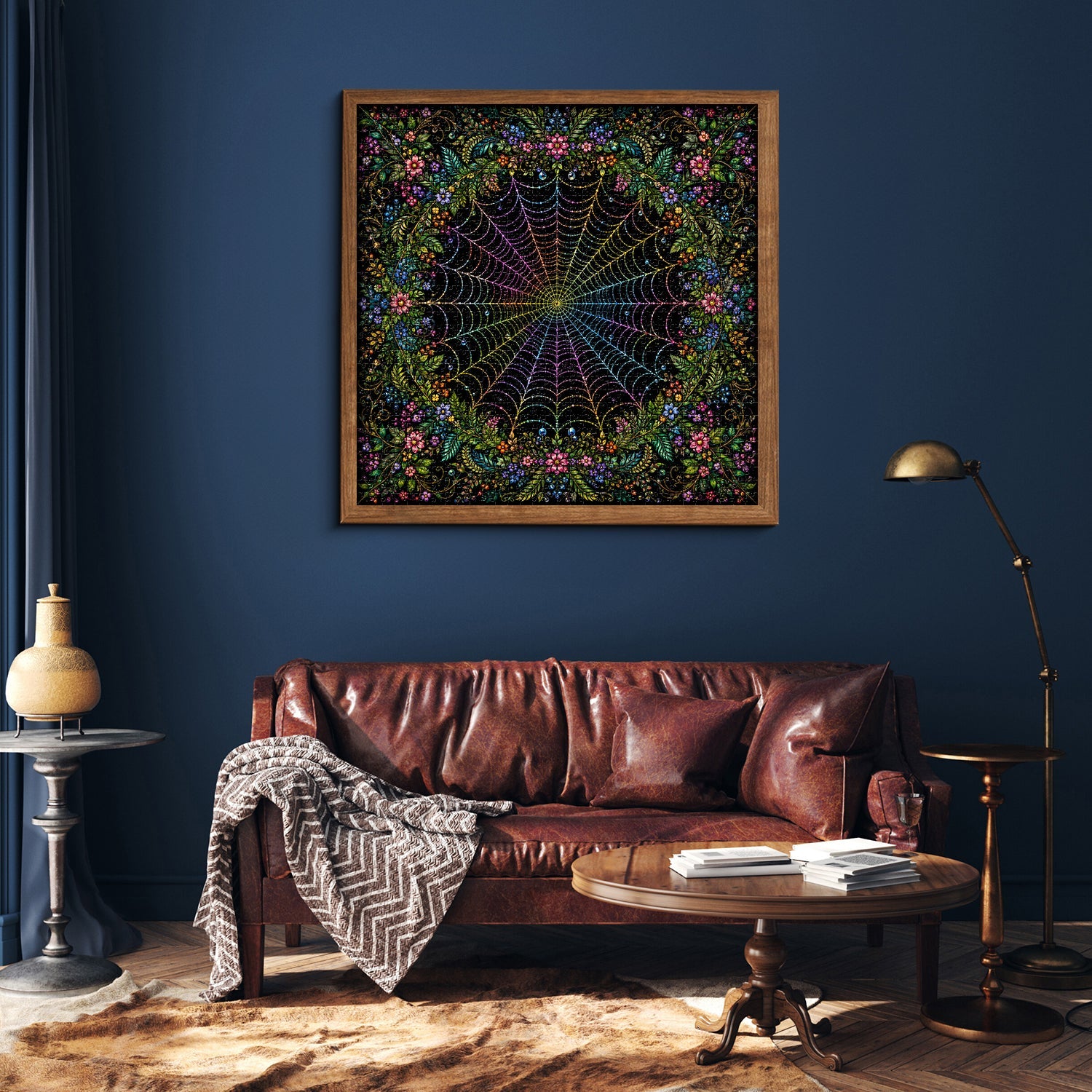 Floral Spiderweb Jigsaw Puzzle 1000 Pieces