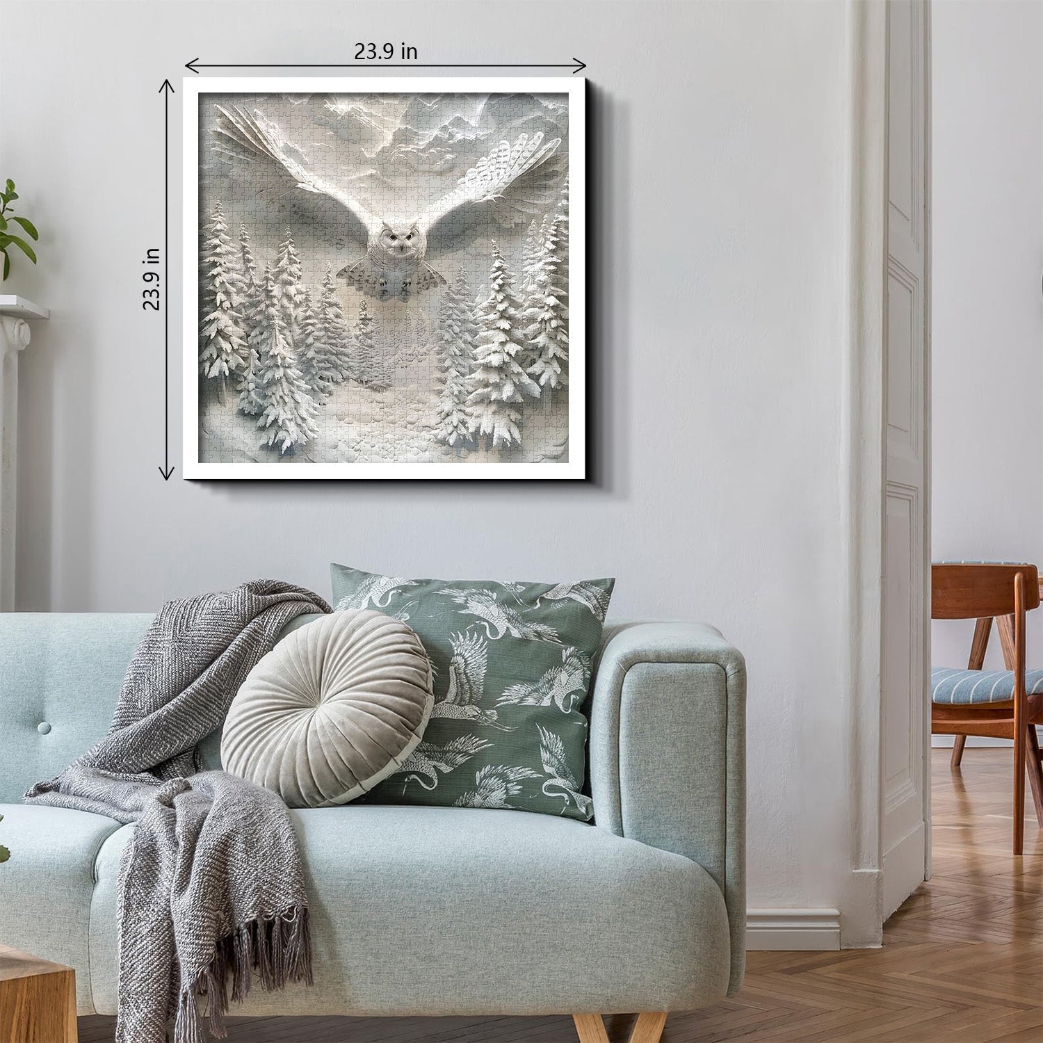 Puzzle Gufo Nella Neve 1000 Pezzi