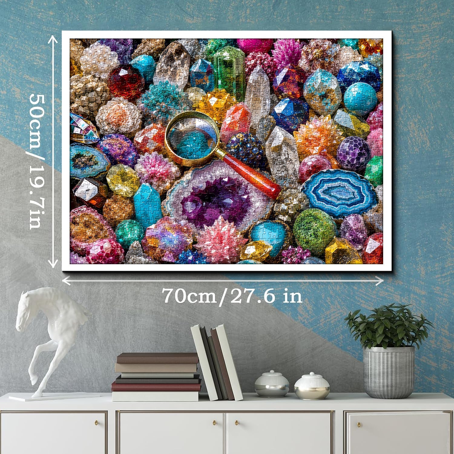Gemstone Kaleidoscope Jigsaw Puzzle 1000 Pieces