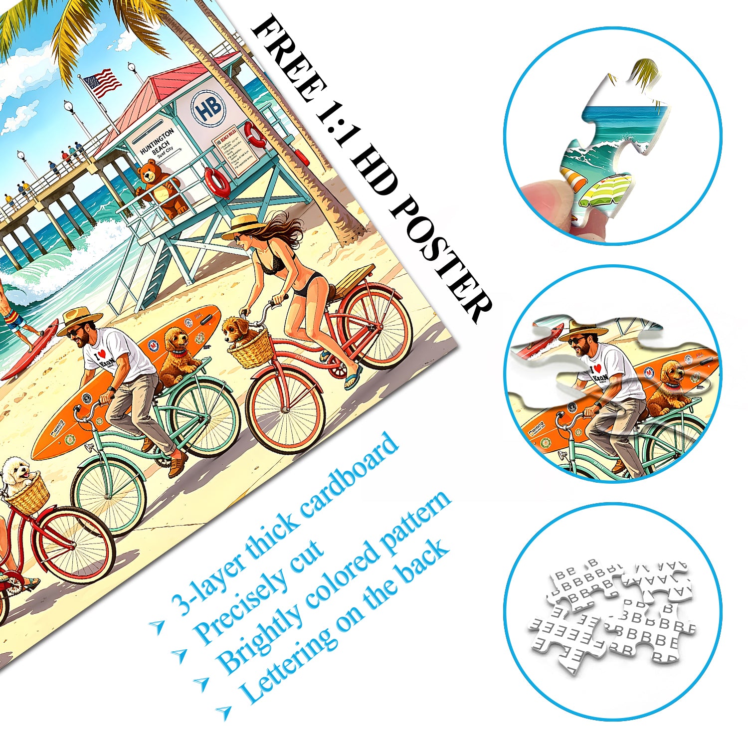 Puzzle Beach Surf Ride 1000 pièces