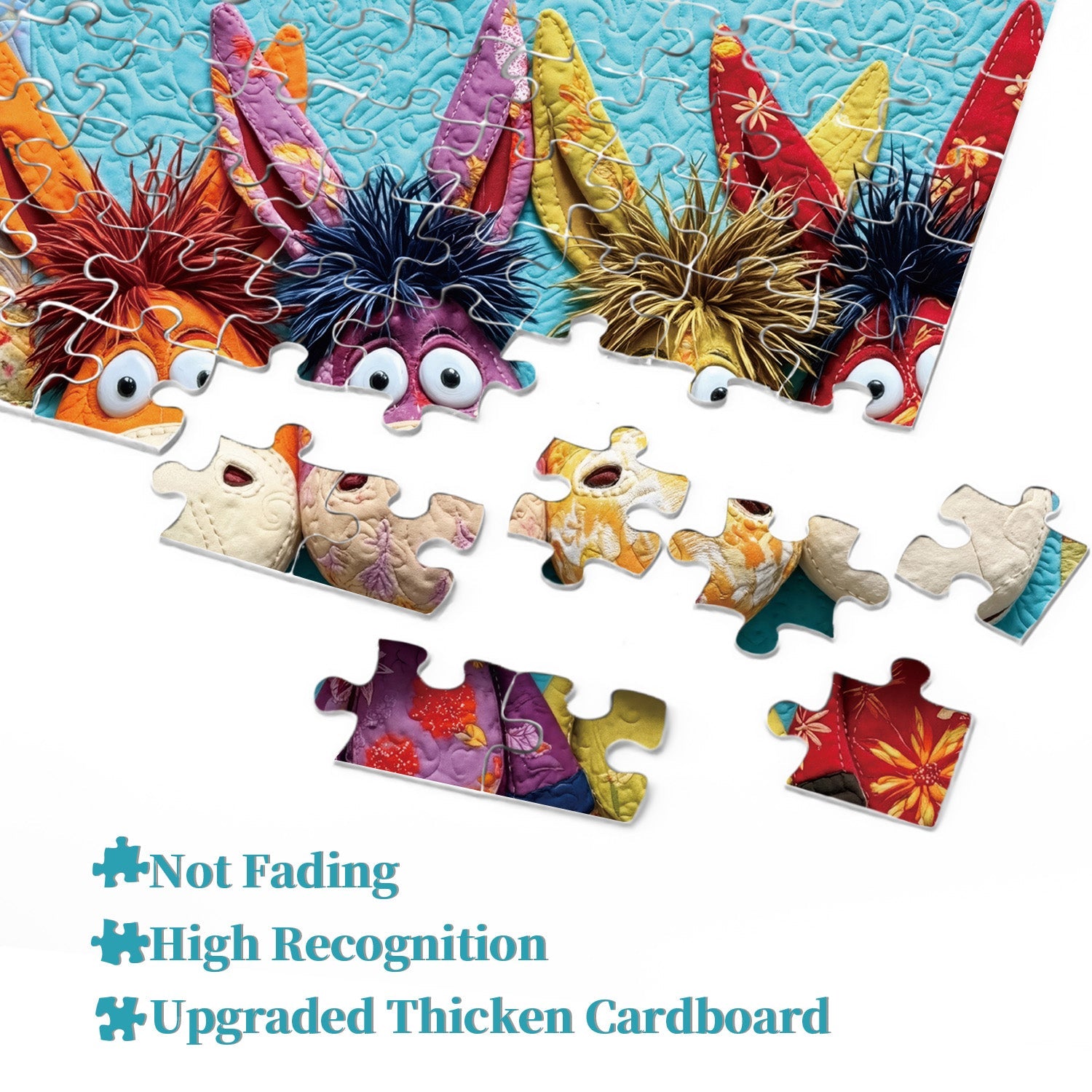 Gesteppte Esel Puzzle 1000 Teile