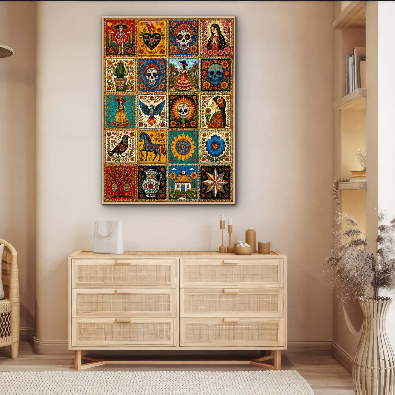 Mexican Folk Art Collection Jigsaw Puzzle 1000 Pieces