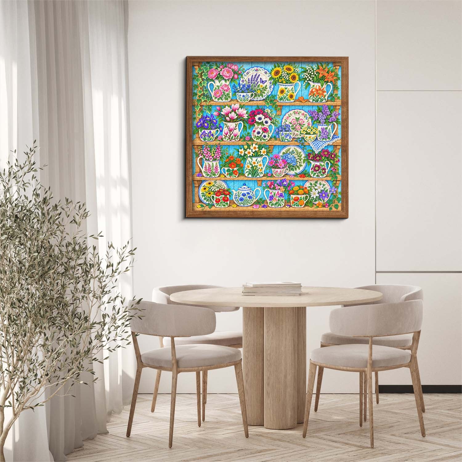 Shelf of Blooms Jigsaw Puzzle 1000 Pieces