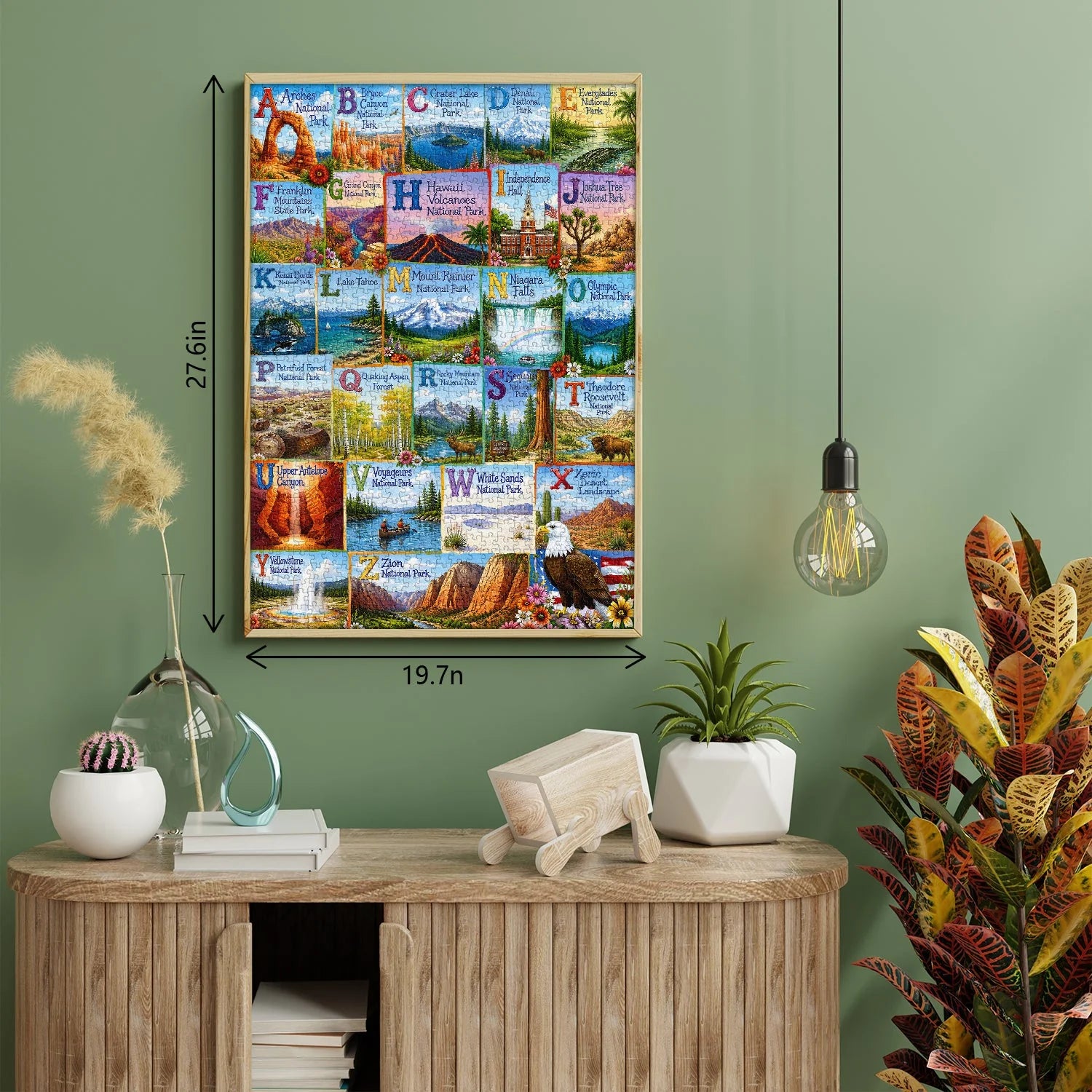 National Park Alphabet Jigsaw Puzzle 1000 Piece