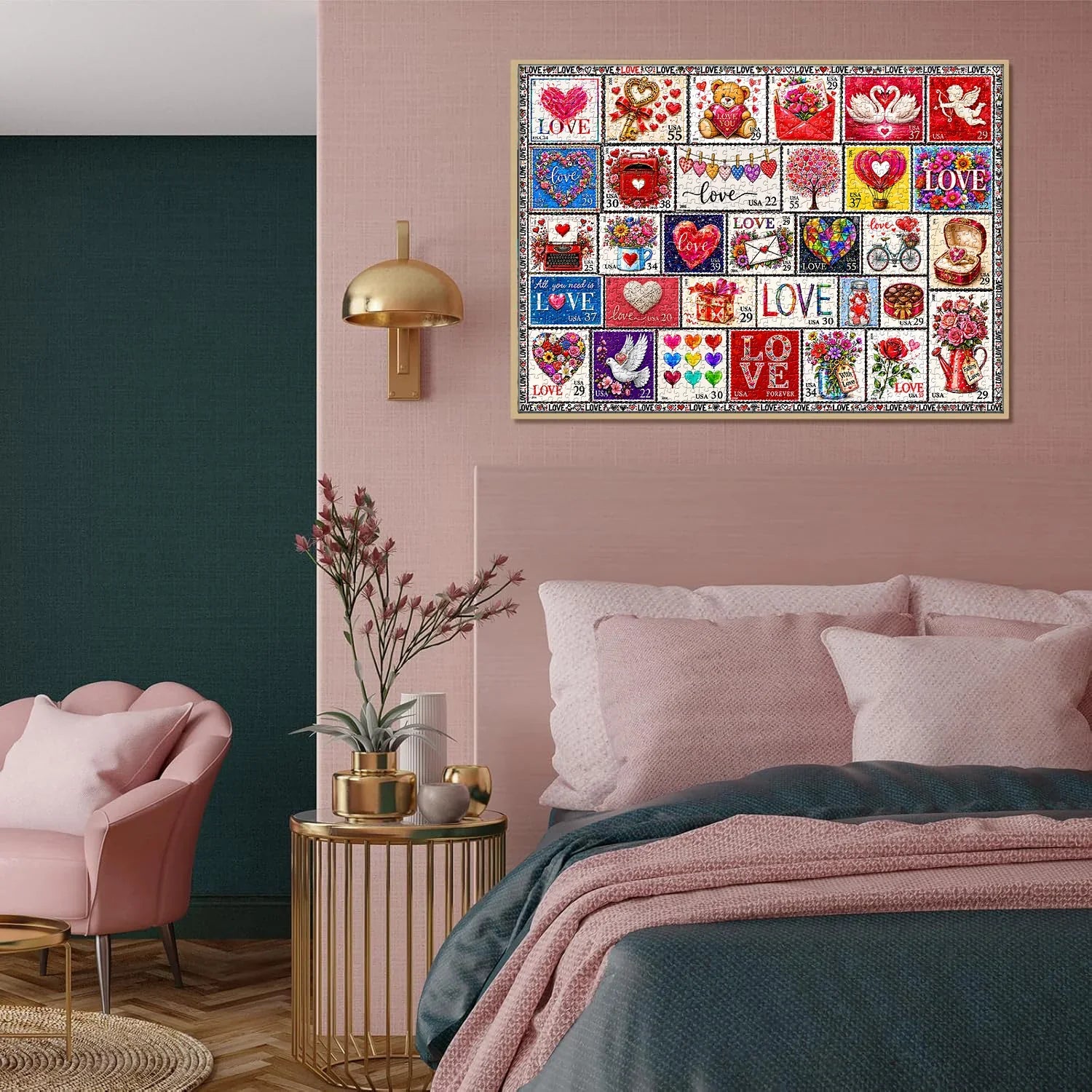 Love Stamp Collection Puzzle 1000 Teile