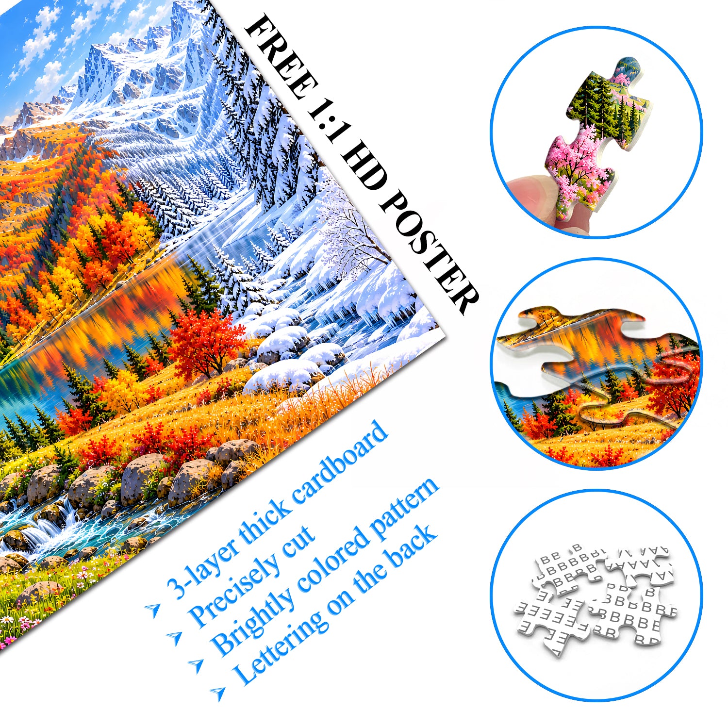 Mountain of Seasons Jigsaw Puzzle 1000 Pieces