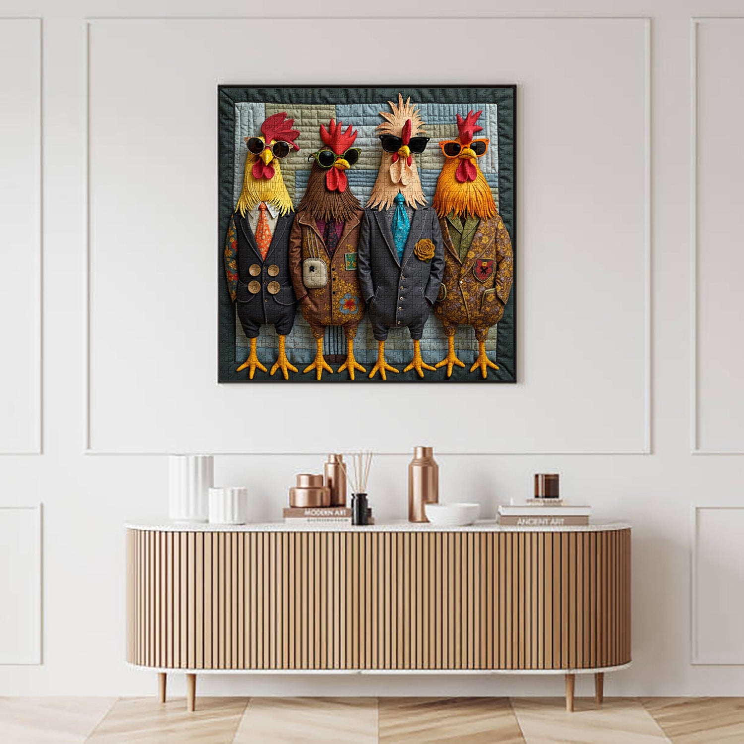 Runway Roosters Puzzle 1000 Teile