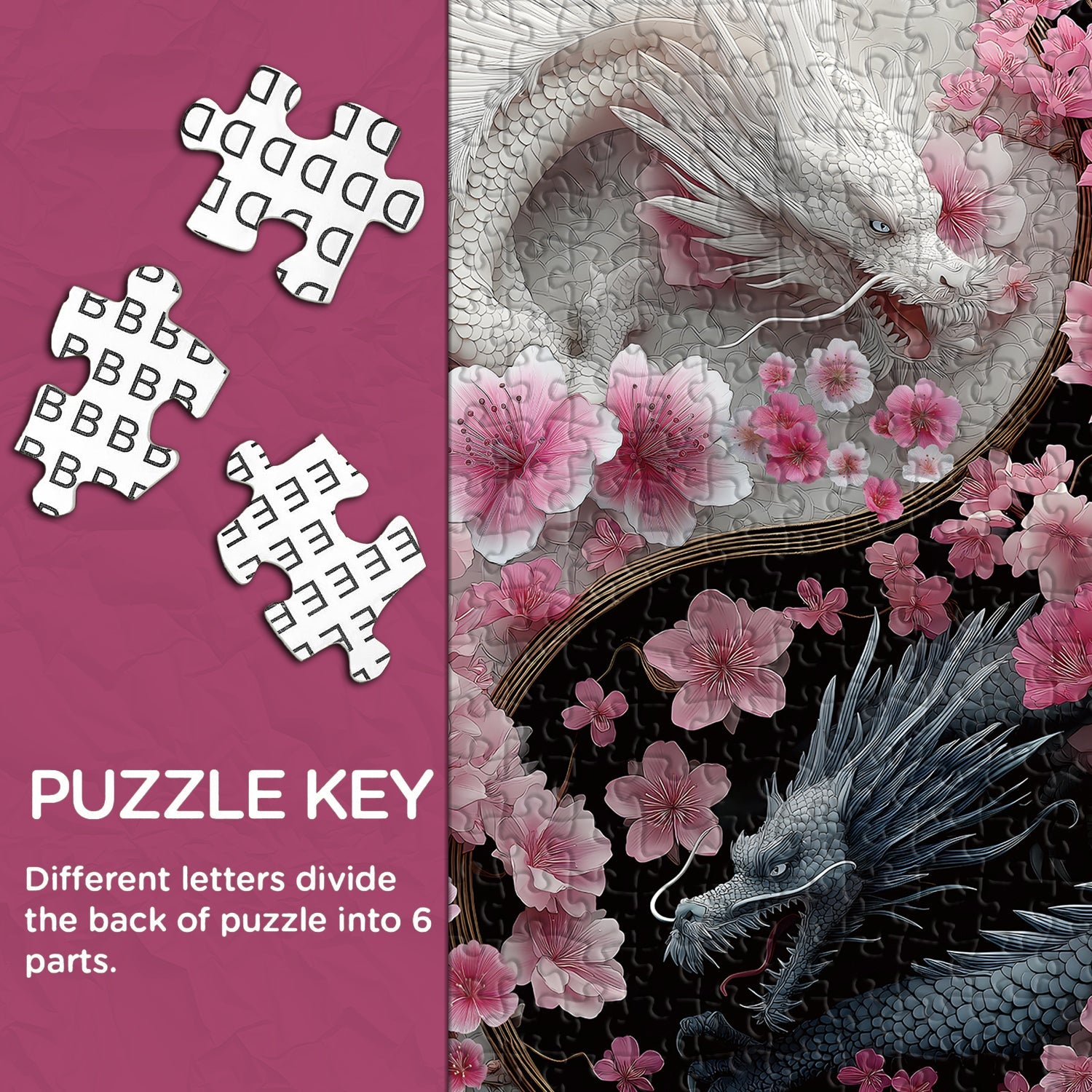 YinYang Dragons Jigsaw Puzzle 1000 Pieces