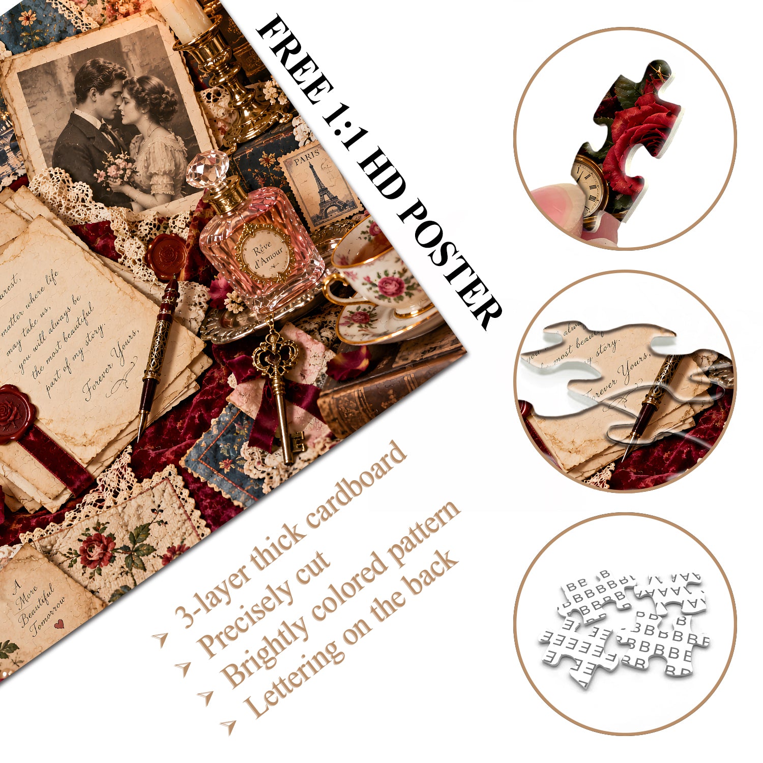 Victorian Love Letters Jigsaw Puzzle 1000 Pieces