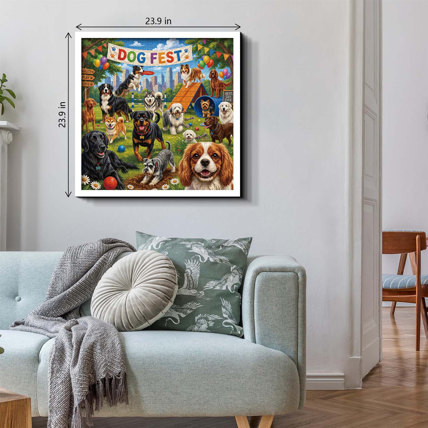 Playful Dogs Jigsaw Puzzle 1000 Pieces
