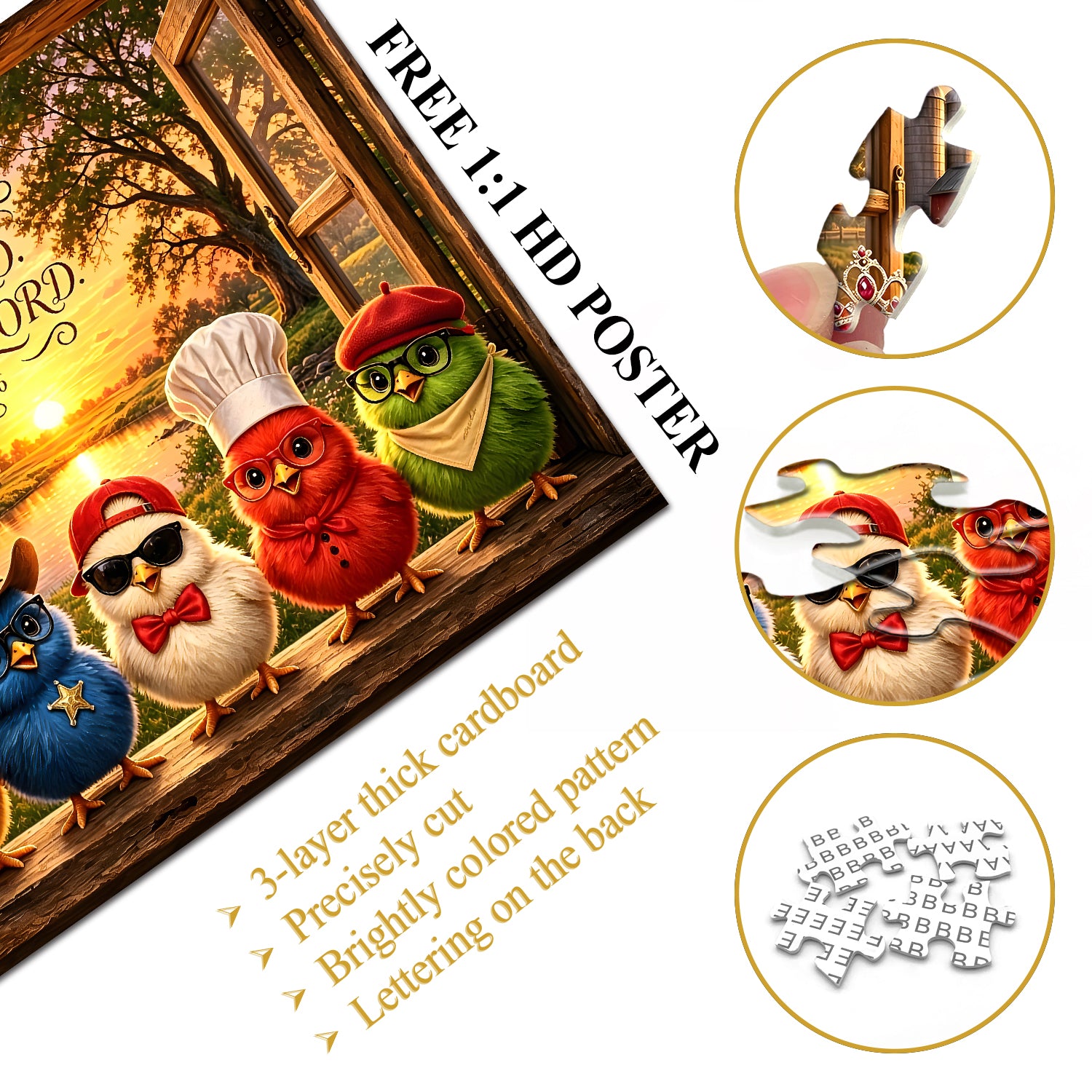 Chicks of Praise Jigsaw Puzzle 1000 Pieces