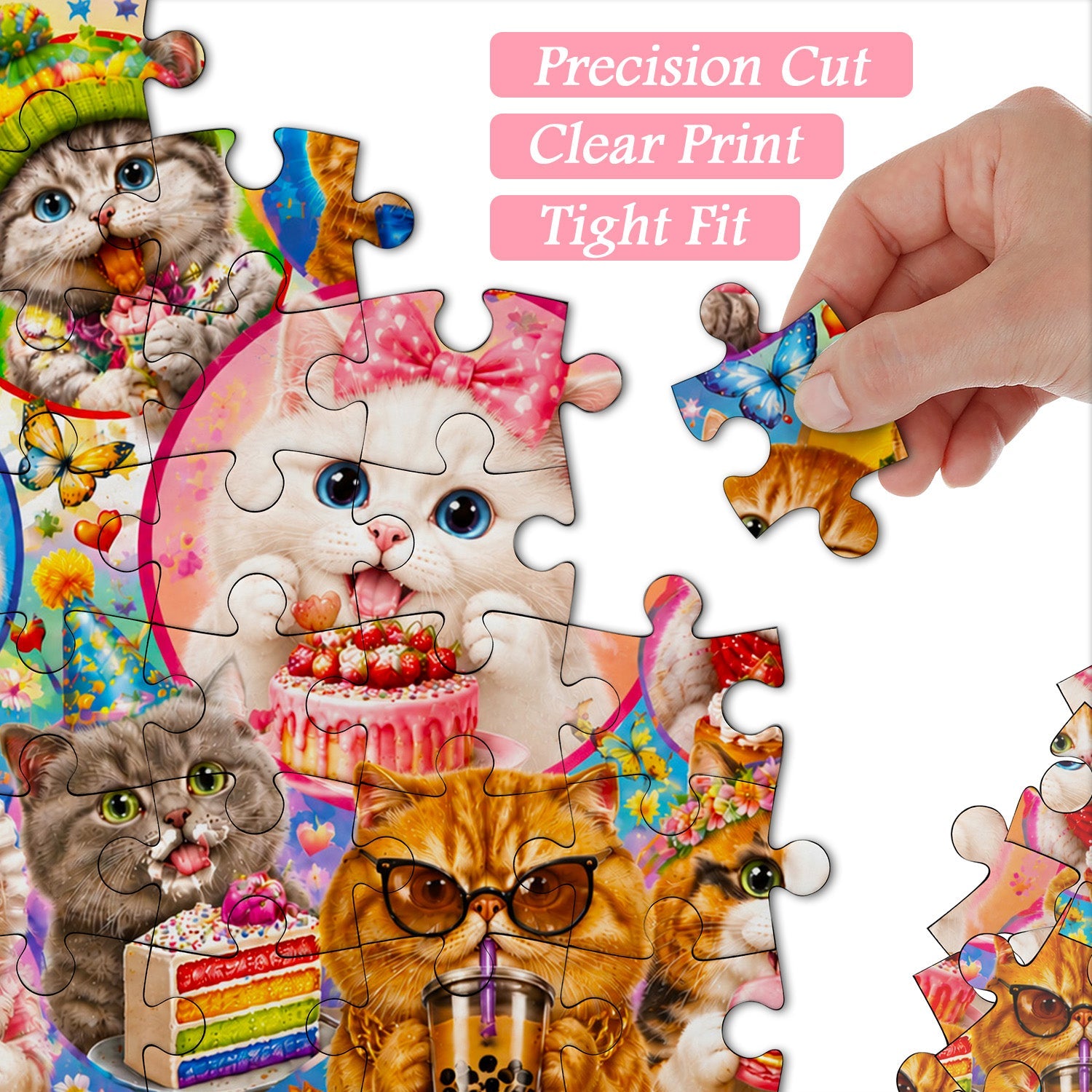 Sweets Kitten Collage Jigsaw Puzzle 1000 Pieces