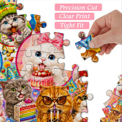 Sweets Kitten Collage Jigsaw Puzzle 1000 Pieces