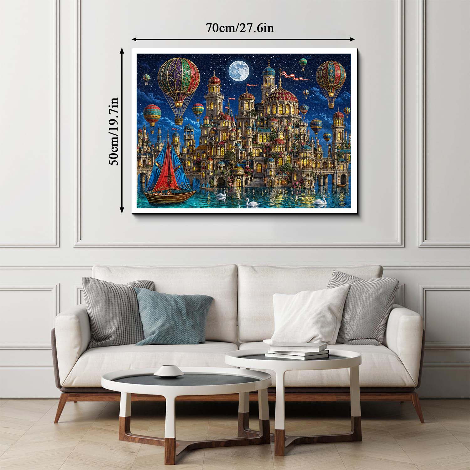 Moonlit Castle Jigsaw Puzzle 1000 Pieces