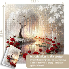 Puzzle del giardino silenzioso e luminoso, 1000 pezzi
