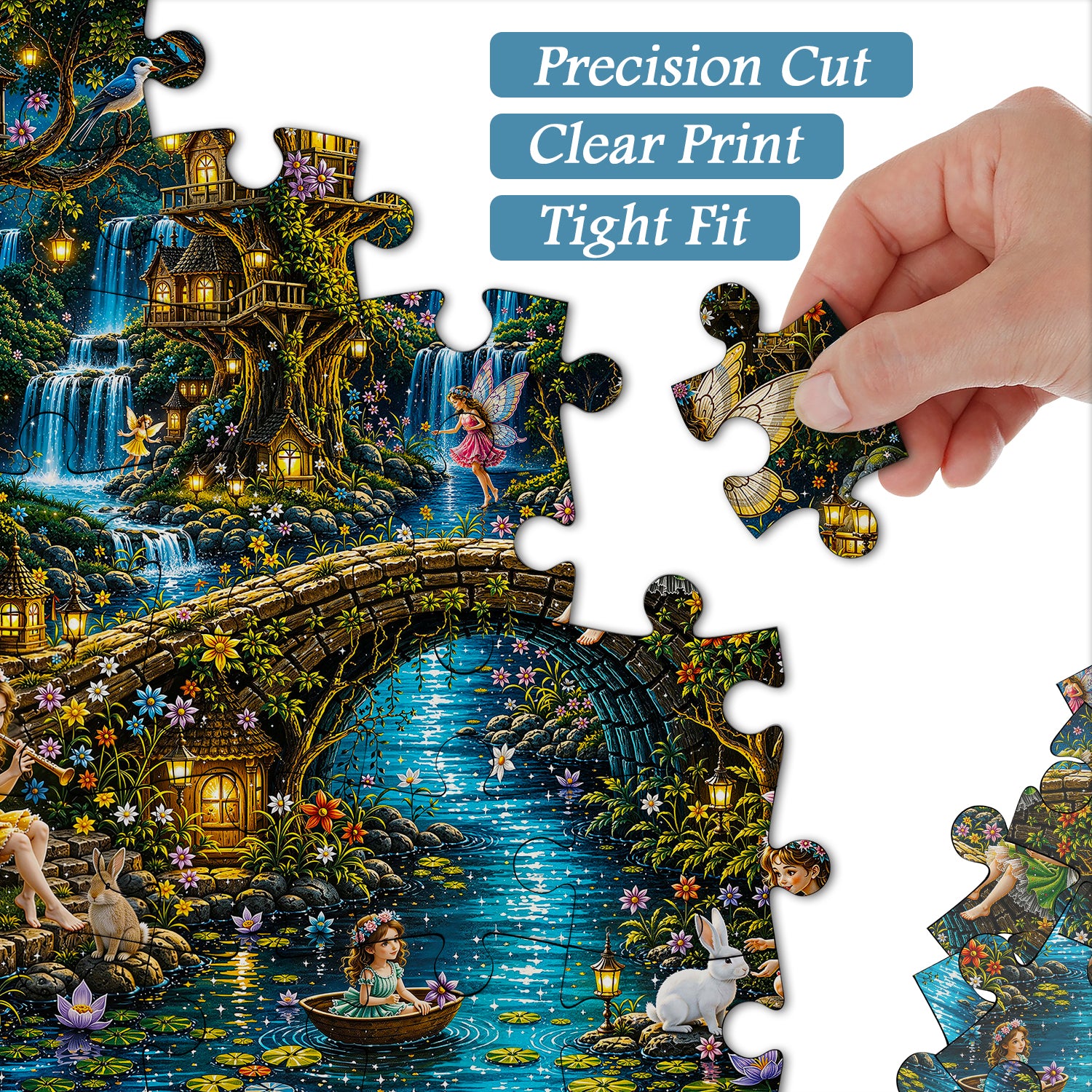 Fairy Village Jigsaw Puzzle 1000 Pieces