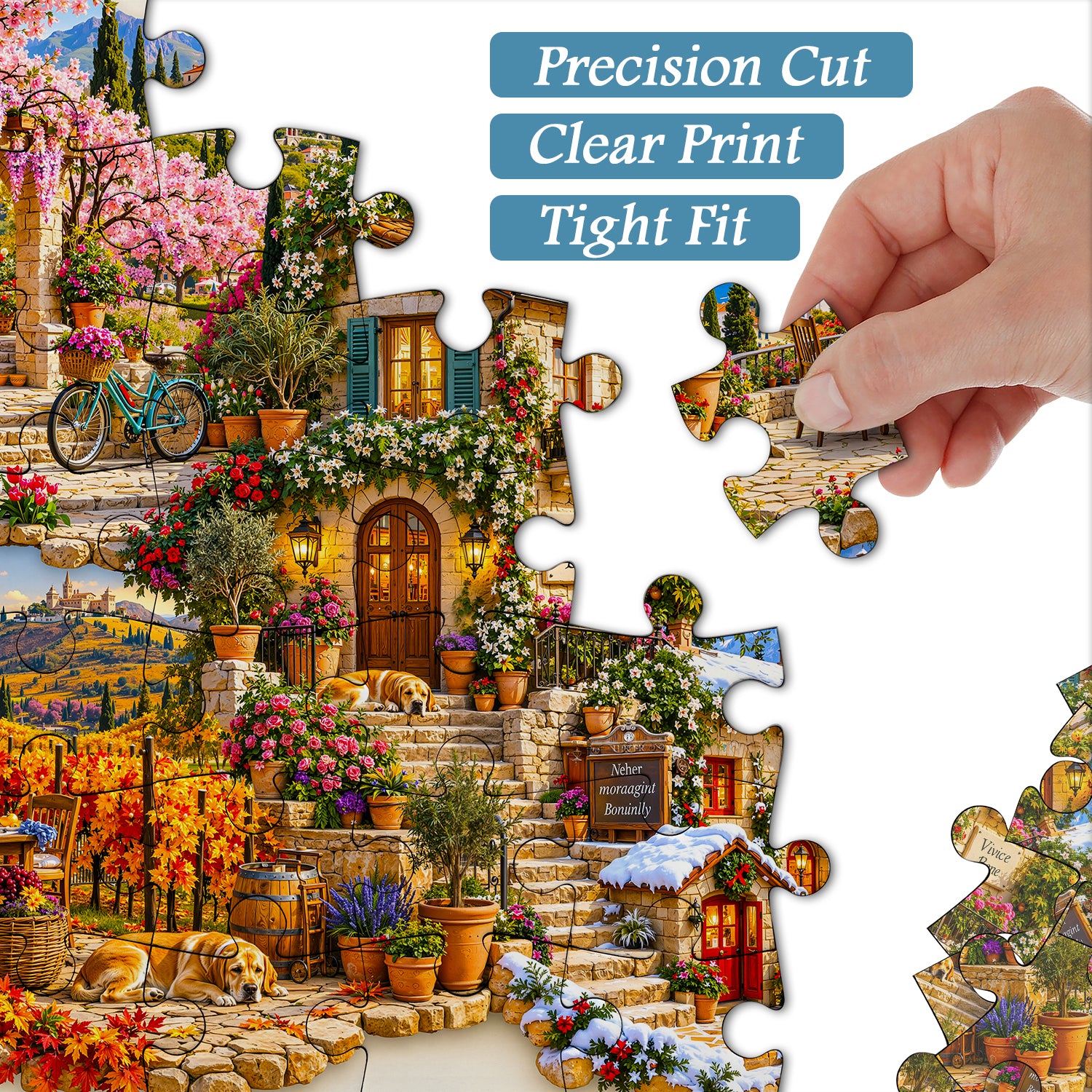 Four Seasons in Italy Jigsaw Puzzle 1000 Pieces