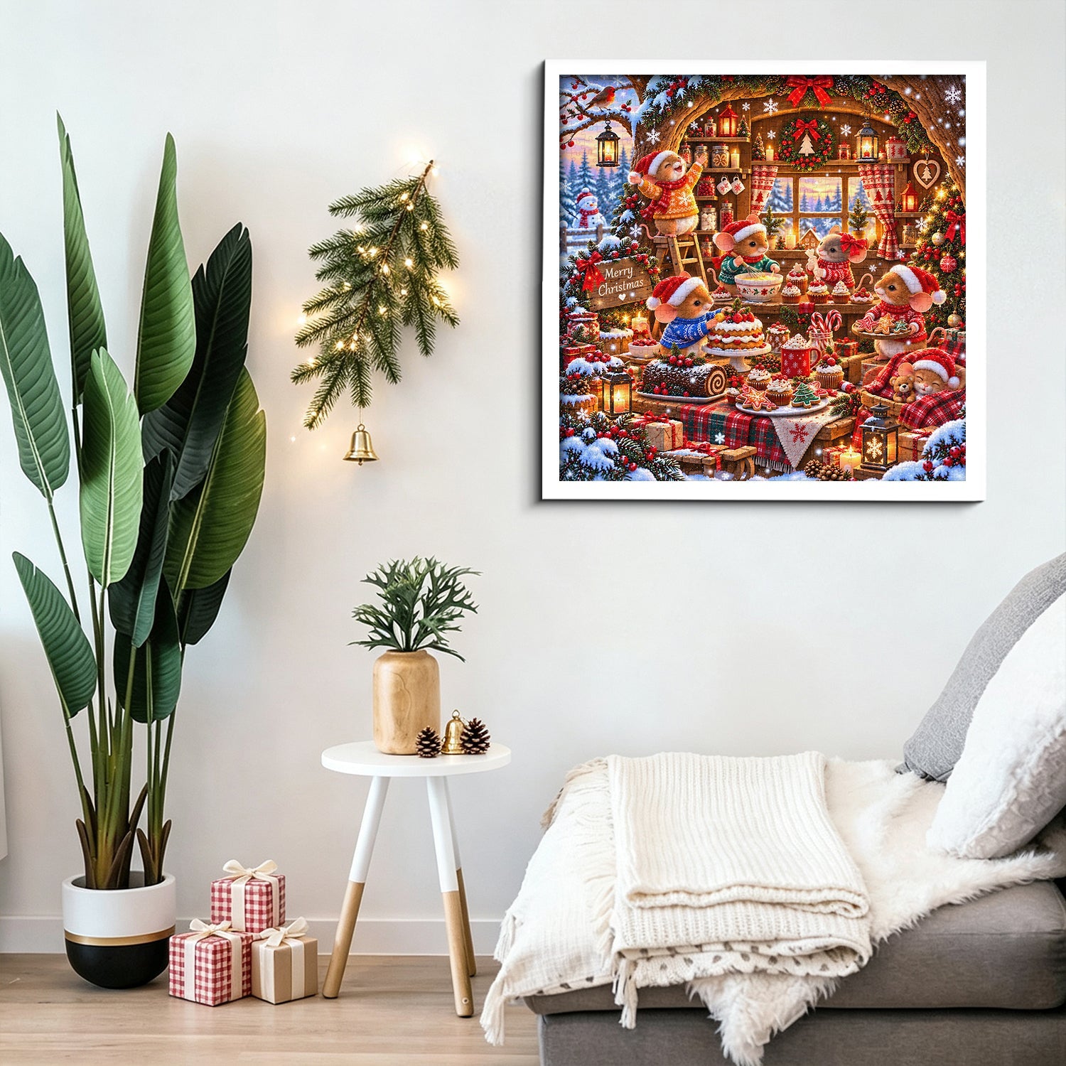 Weihnachtsmaus-Bäckerei-Puzzle, 1000 Teile