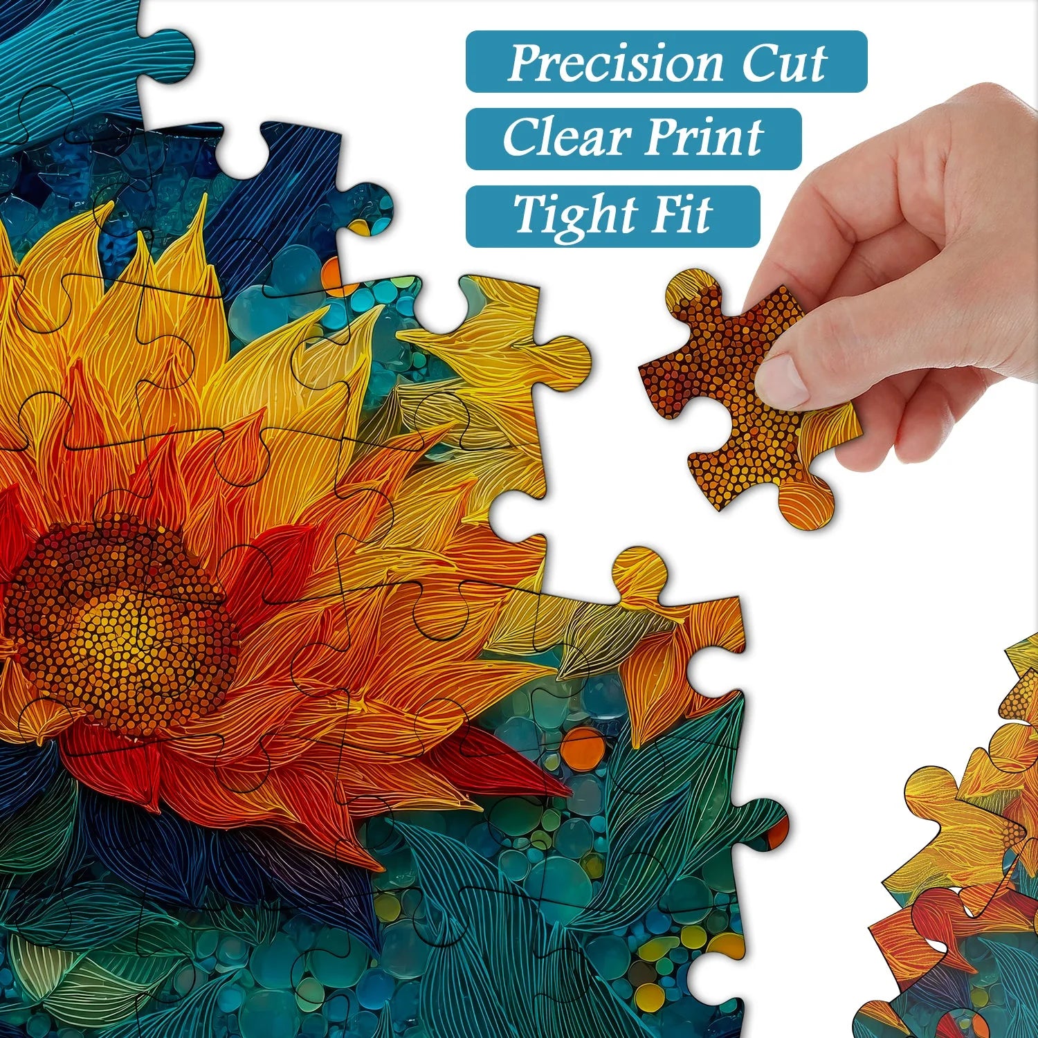 Golden Sunflowers Jigsaw Puzzle 1000 Pieces