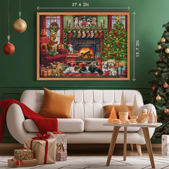 Cozy Christmas Advent Calendar Jigsaw Puzzle 1000 Pieces