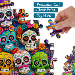 Colourful Sugar Skull Jigsaw Puzzle 1000 Pieces