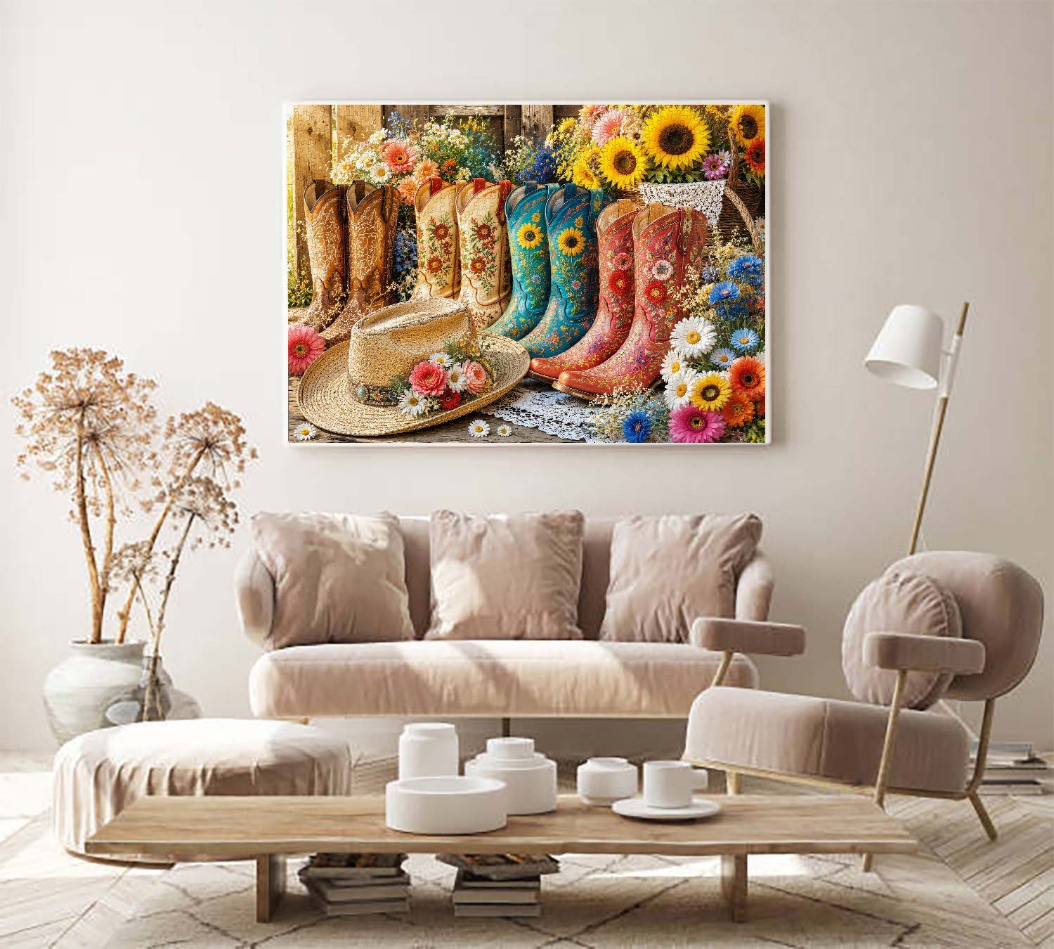 Boot & Wildflower Jigsaw Puzzle 1000 Pieces