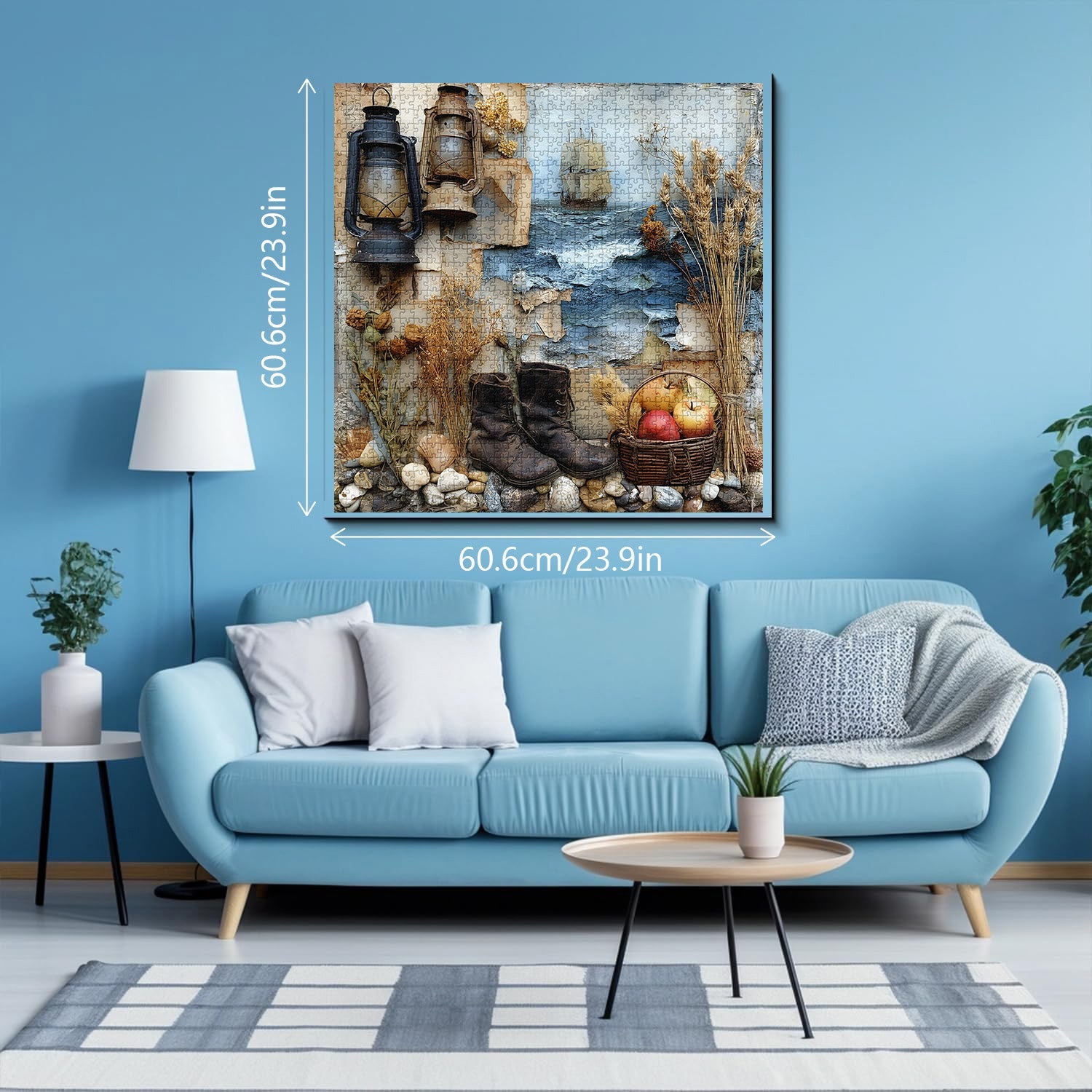 Puzzle Collage Nautique Vintage 1000 Pièces