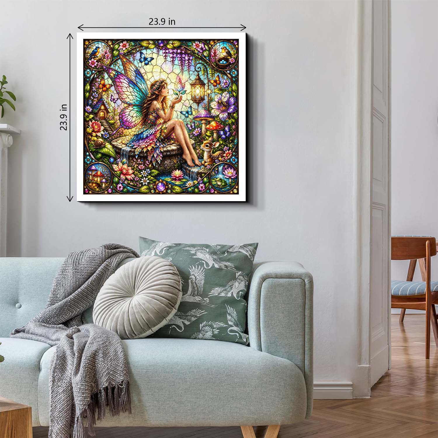Stained Glass Fairy Jigsaw Puzzle 1000 Pieces